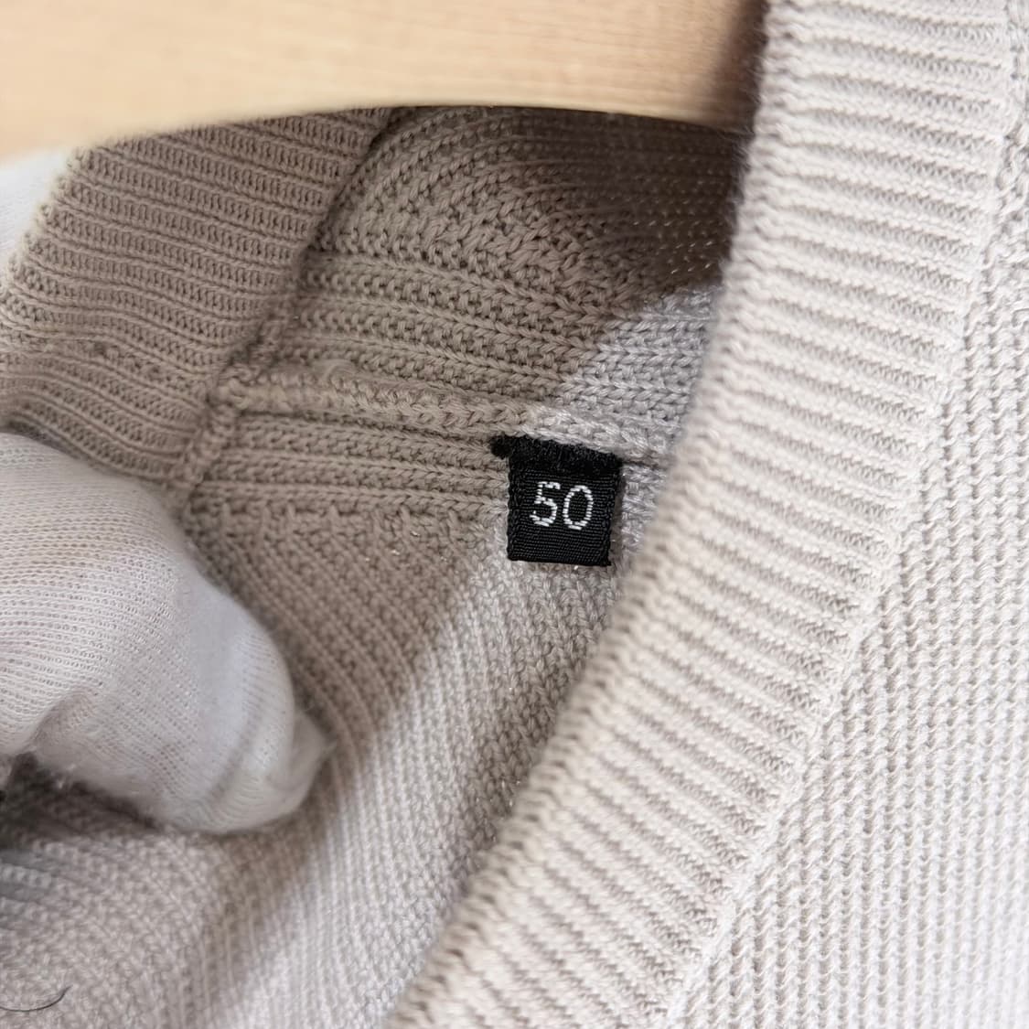 (A+/50) / 톰포드 실크 베이지 니트 상품이미지5