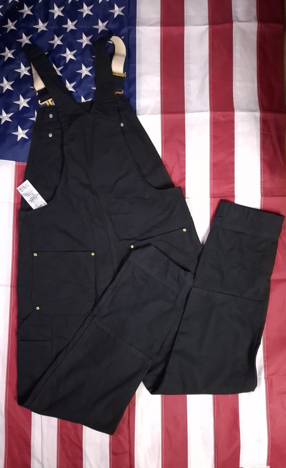 새제품 오리지날 칼하트 블랙 오버롤 상품이미지5