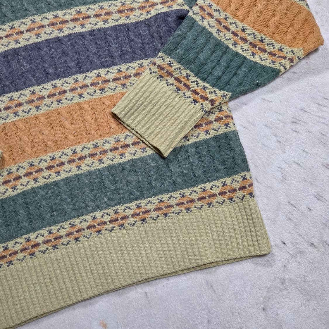 빈티지 노르딕 패턴 니트 상품이미지6