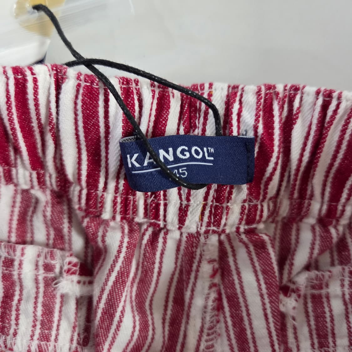 캉골 키즈 레드 스트라이프 쇼츠 145 상품이미지5