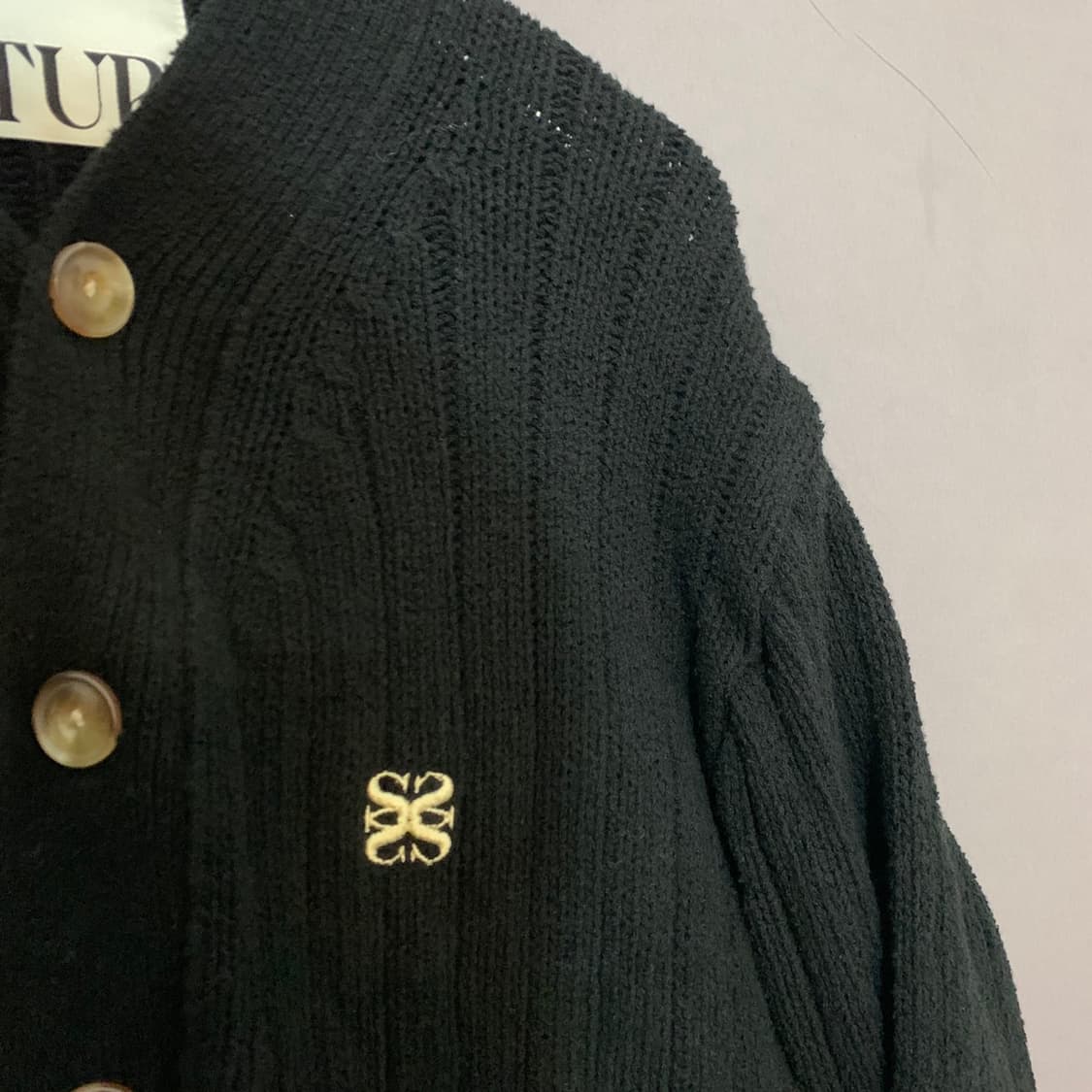 M SATUR 세터 파로 오버 사이즈 부클 가디건 상품이미지5