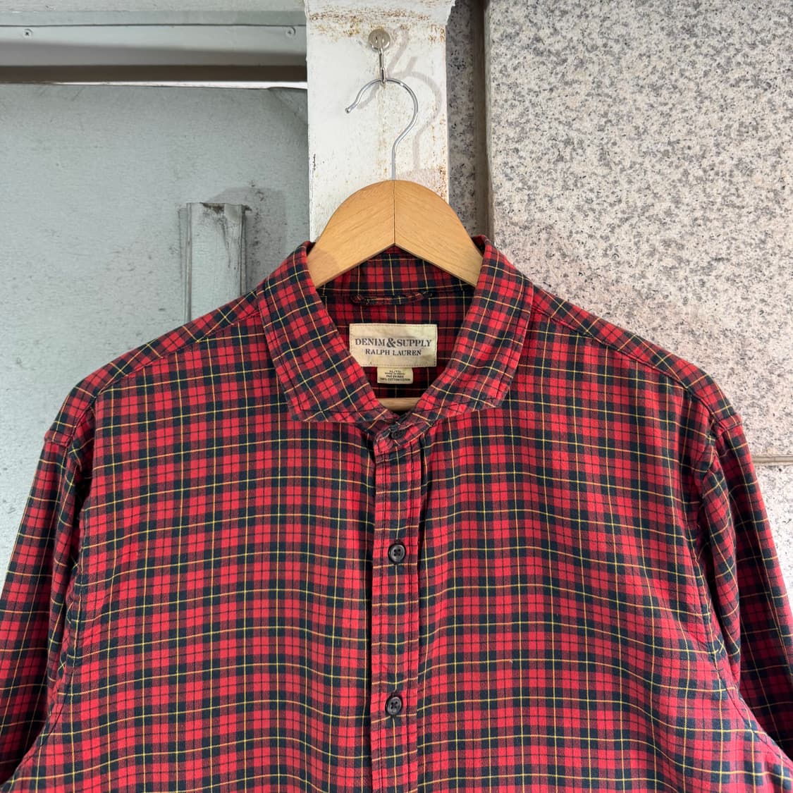 데님 앤 서플라이 체크 패턴 셔츠 상품이미지4