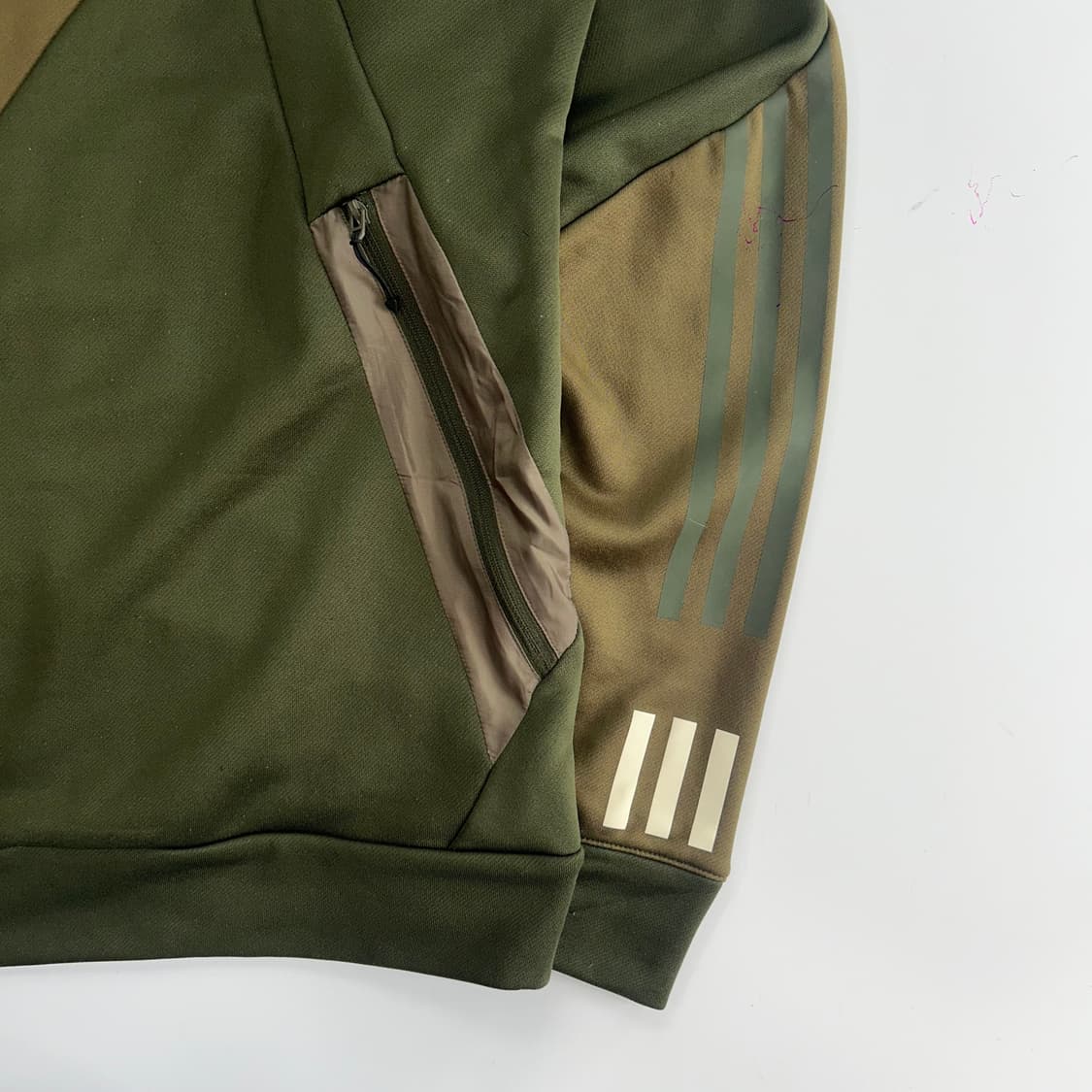 Adidas 아디다스 2-way 카키 배색 져지  상품이미지5