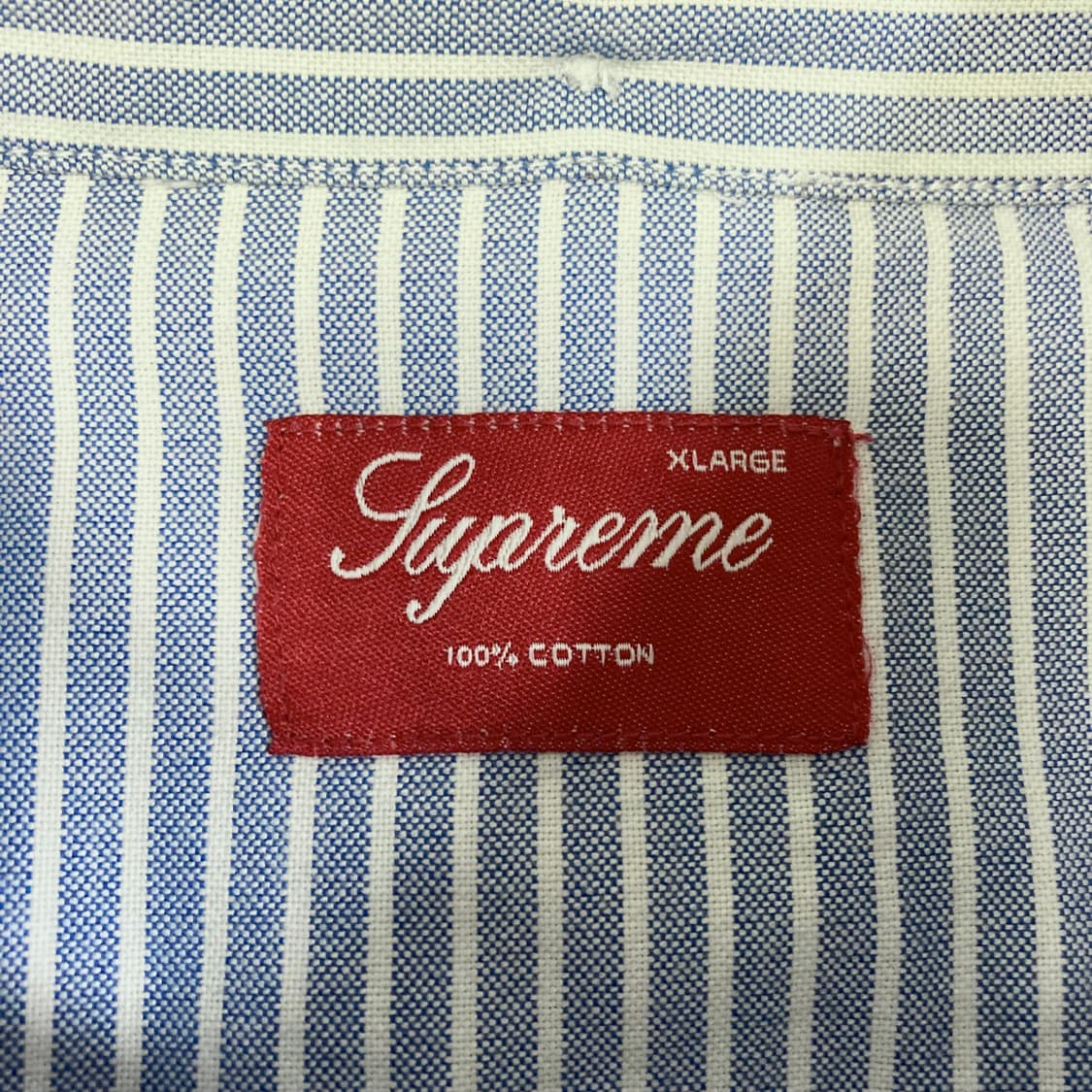 (XL) 00s 슈프림 스트라이프 옥스포드 셔츠 상품이미지7