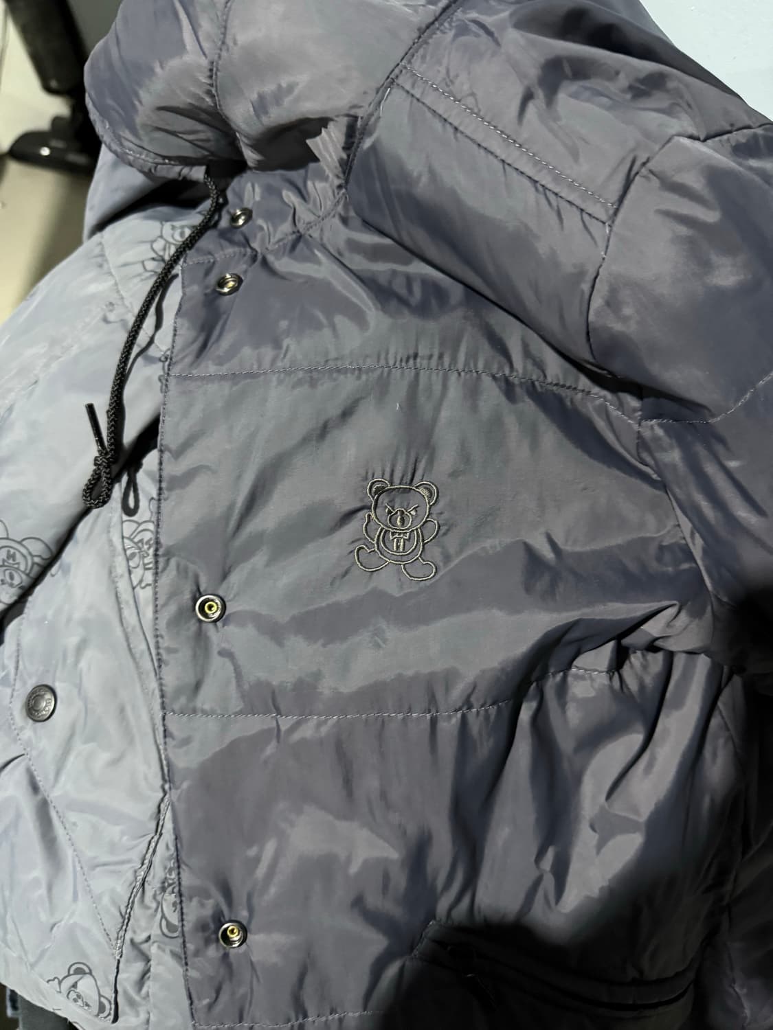 히스테릭 글래머 아카이브 퍽베어 패턴 경량 패딩 자켓 상품이미지4