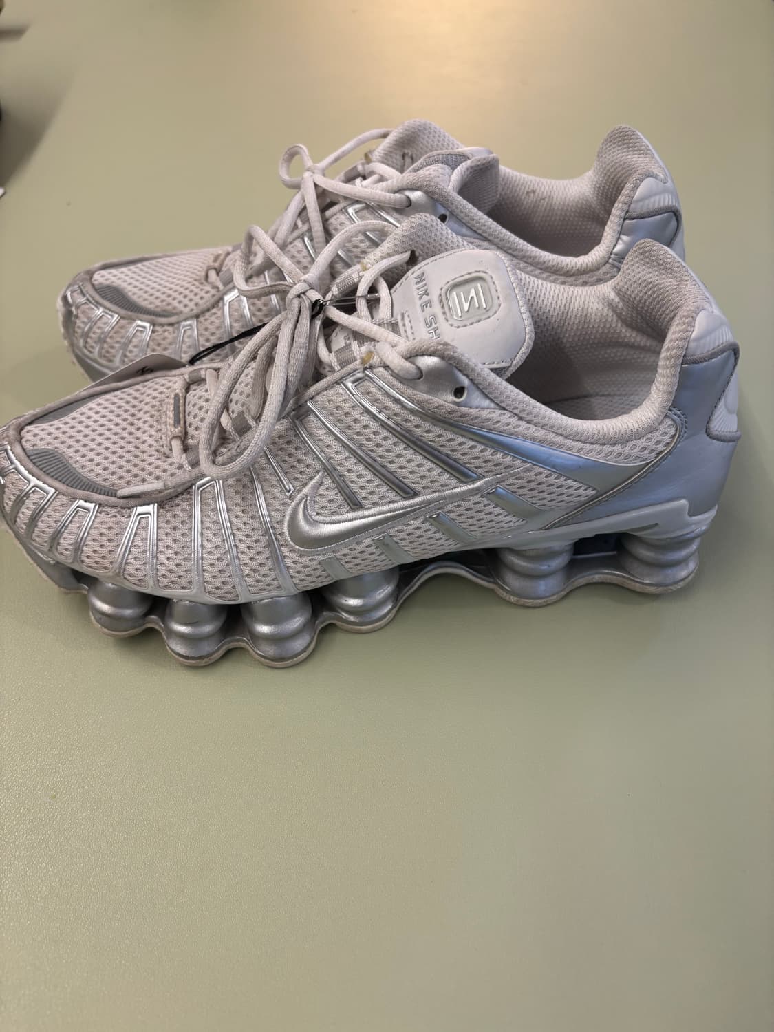 Nike shoxs TL metalic silver 상품이미지3