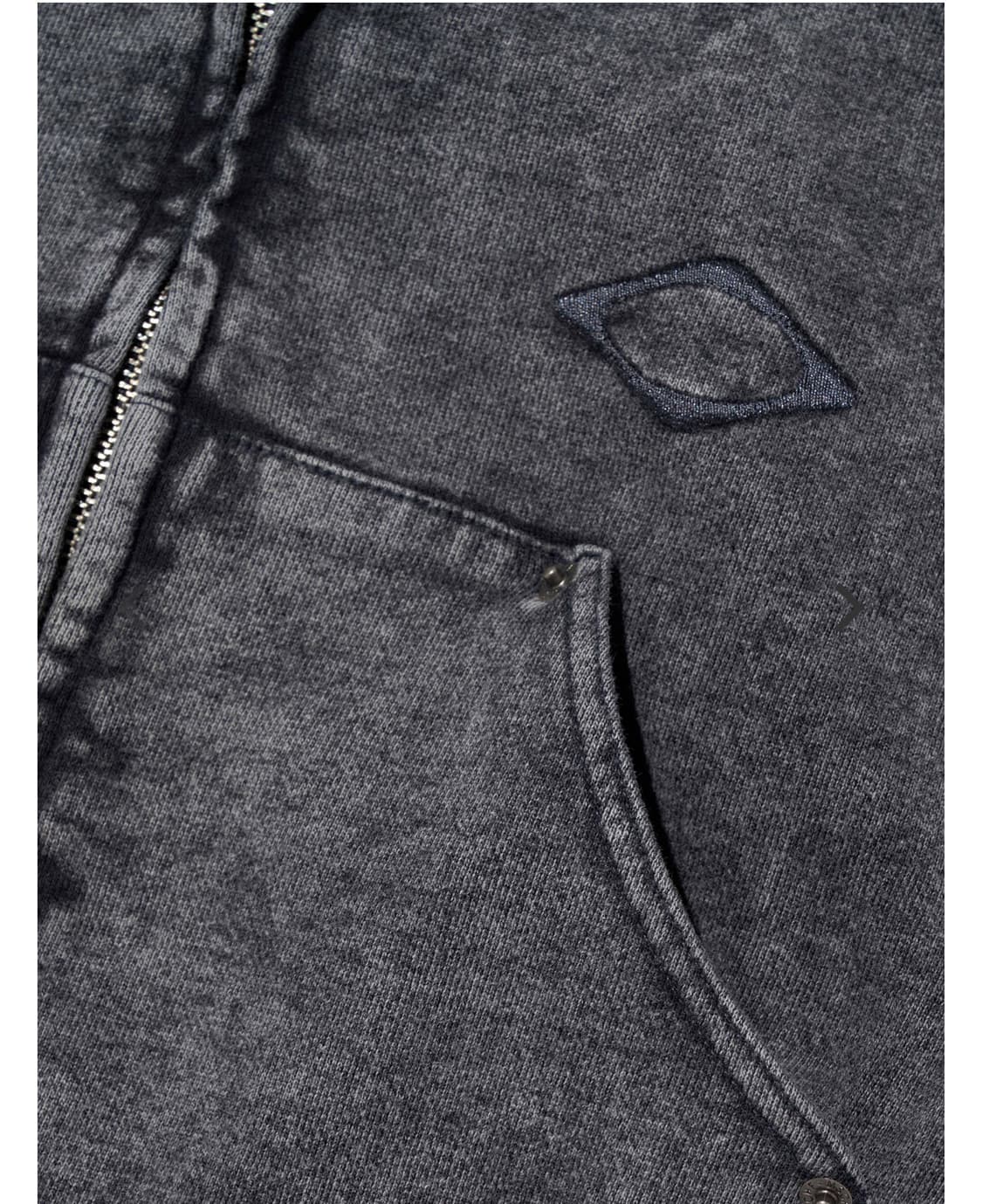 미스치프 벌룬 후드 워시드 차콜 상품이미지4