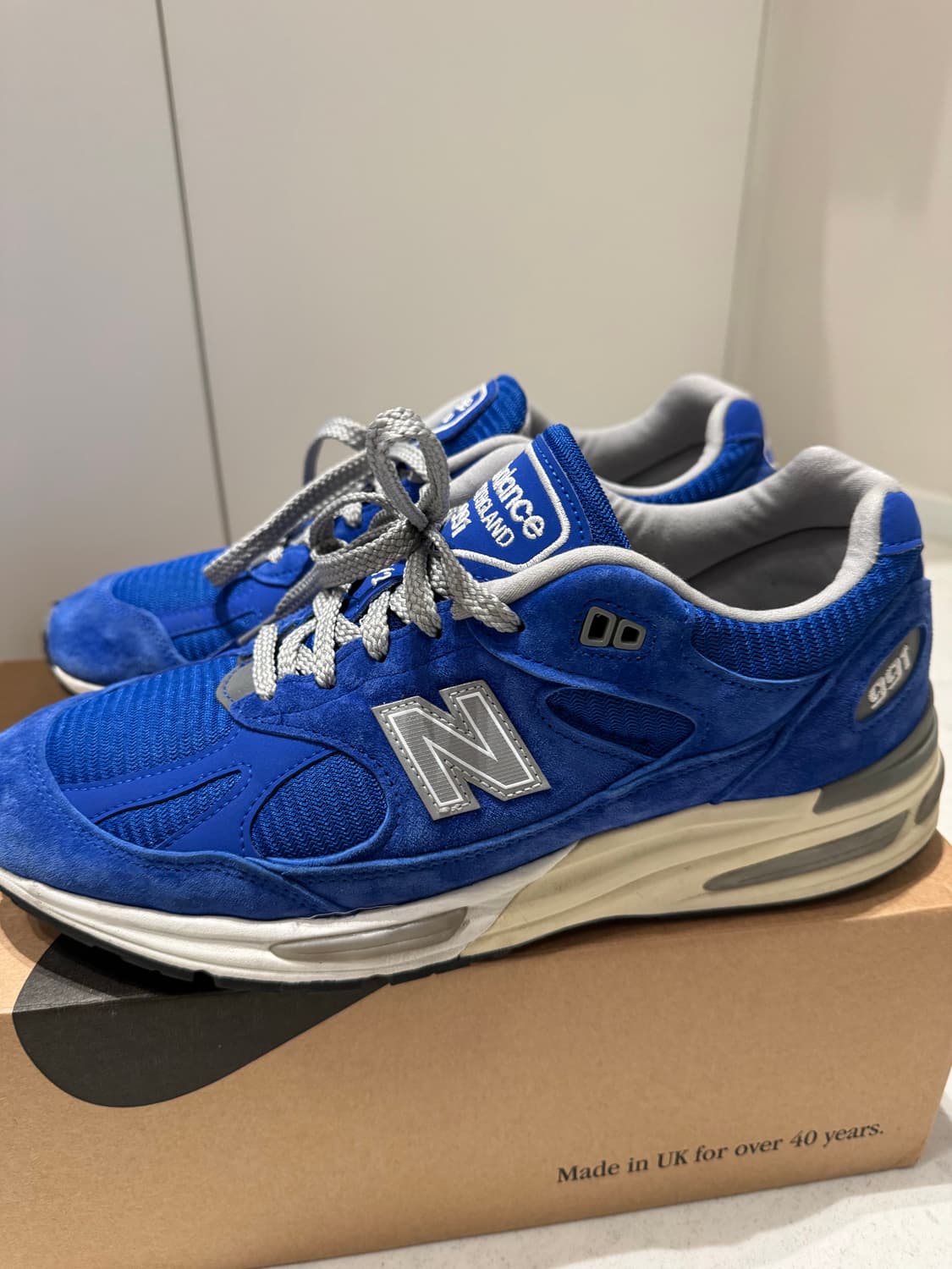 뉴발란스 991v2 다즐링 블루 UK 275 상품이미지4