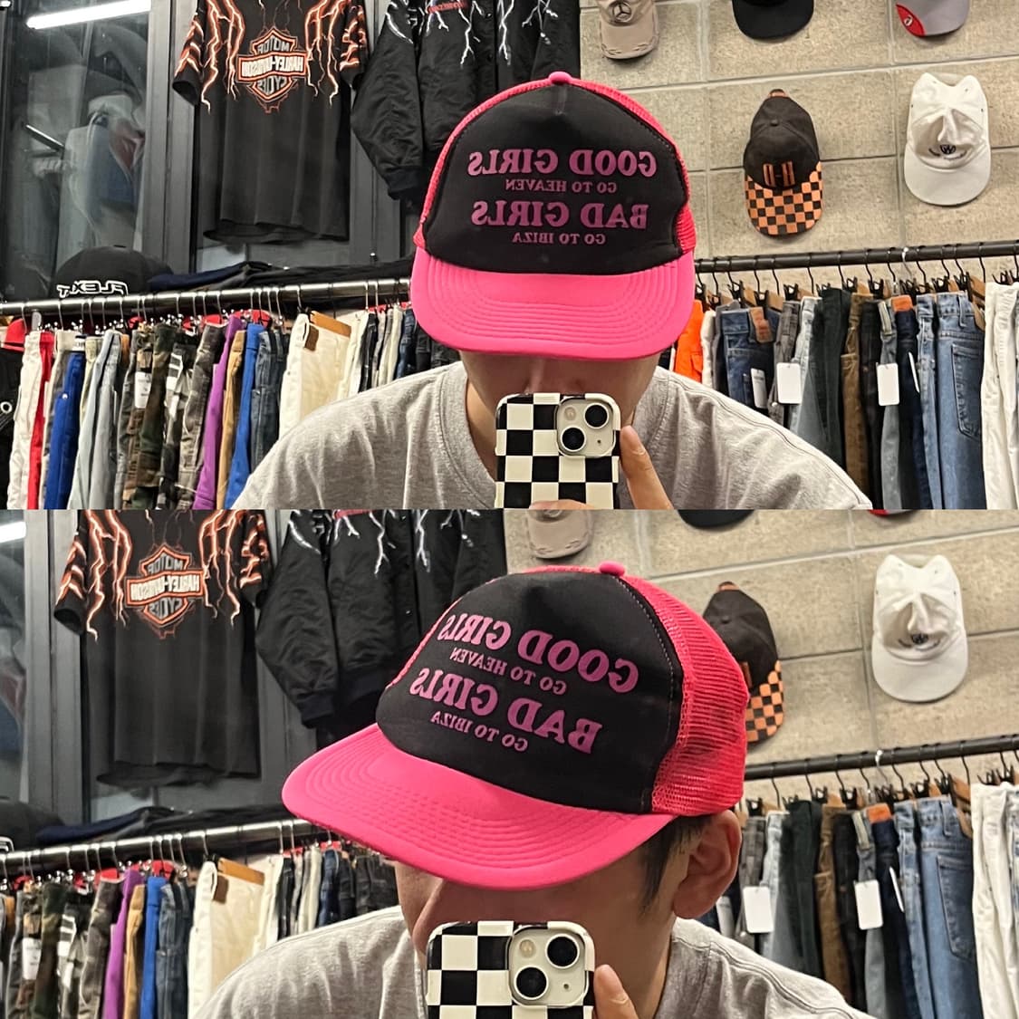 빈티지 굿걸 메쉬 트러커캡 상품이미지6