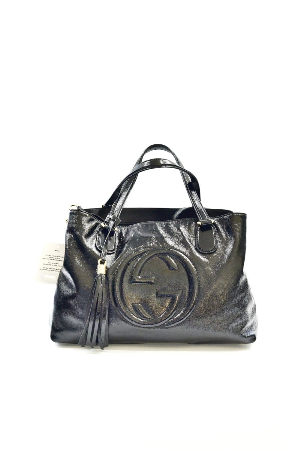 구찌 페이던트 레더 GG 투웨이백(정품) 상품이미지1