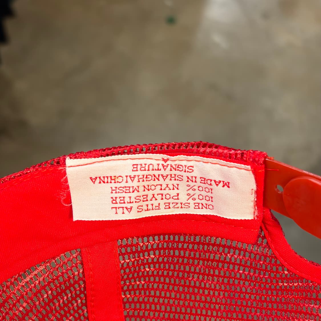 90s USA 빈티지 체리콕 굿즈 트러커 매쉬 볼캡 모자  상품이미지8