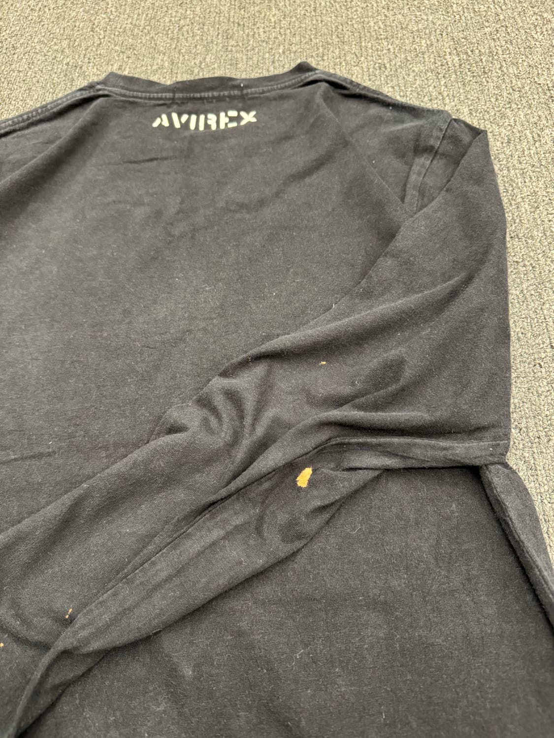 L)AVIREX 빈티지 프린팅 블랙 롱슬리브(변색) 상품이미지7