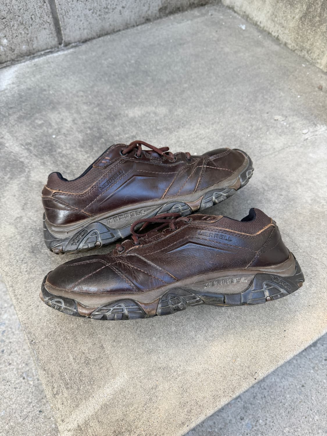 MERRELL BROWN LEATHER HIKING 머렐 하이킹슈즈 상품이미지4
