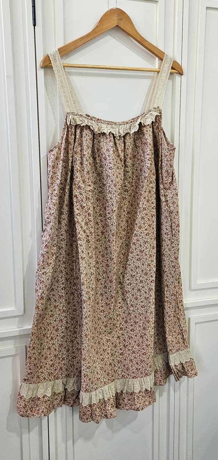 잔플라워 레이스 롱 원피스 상품이미지2