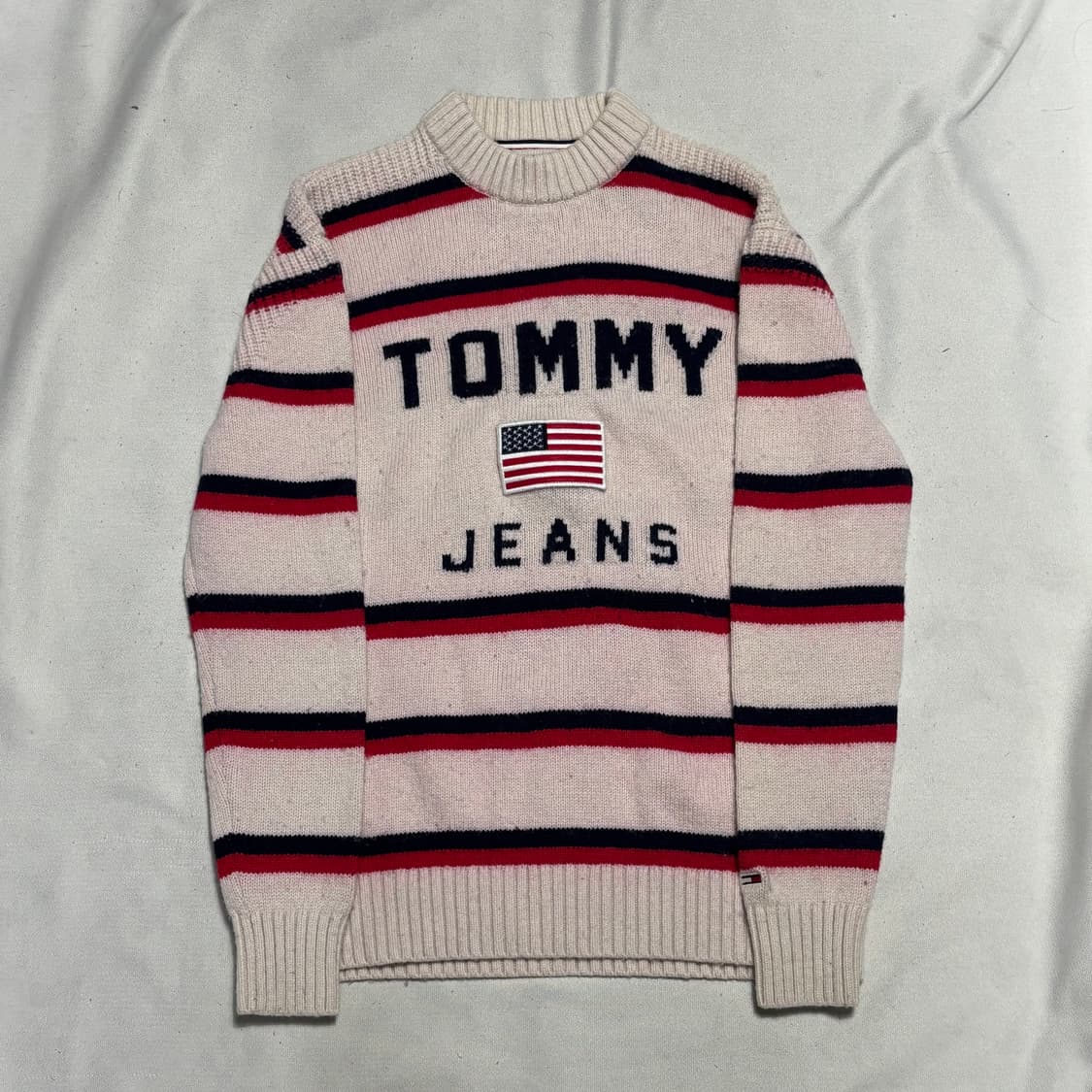 L 타미진스 스트라이프 모 니트 스웨터 상품이미지2