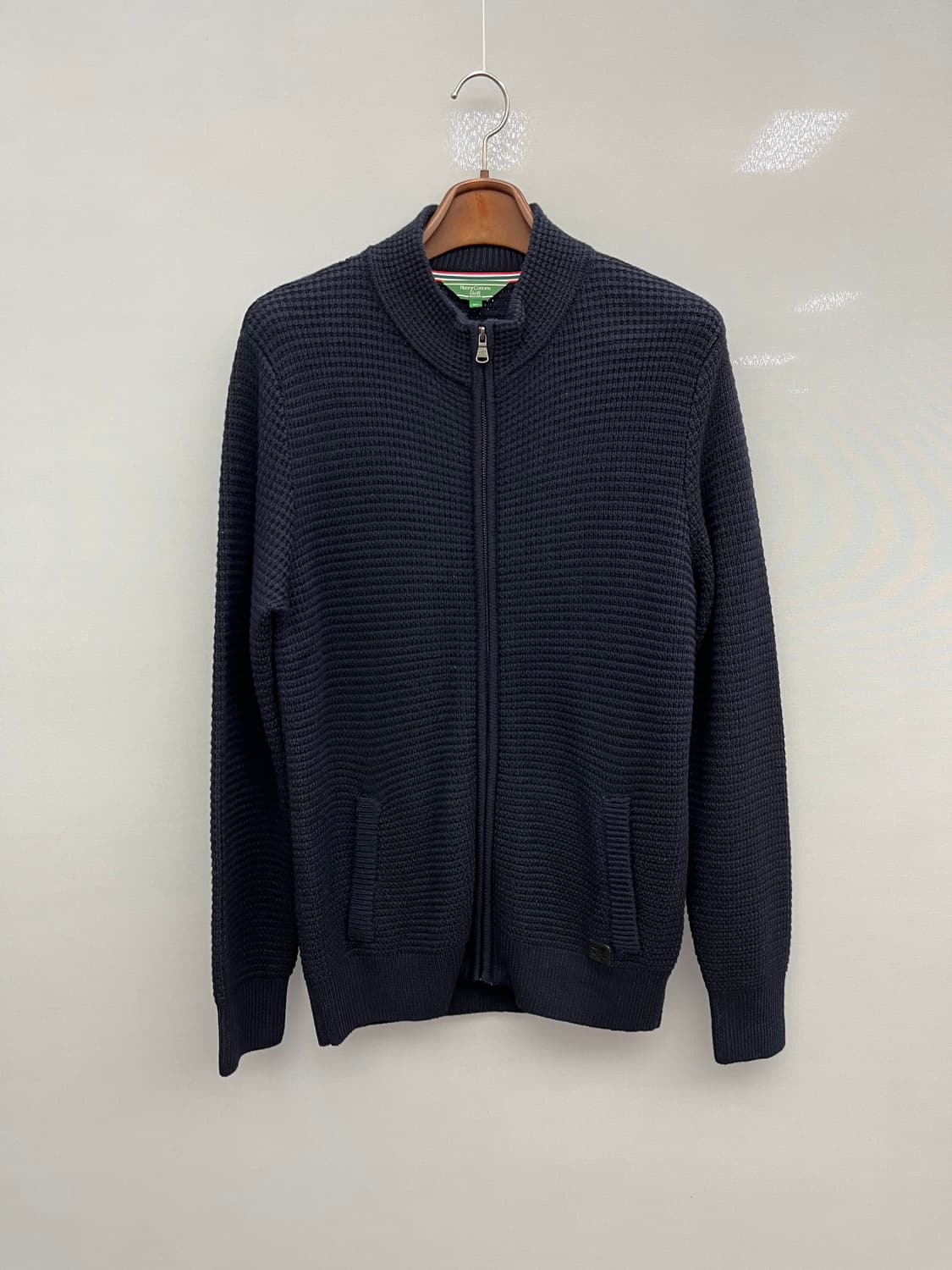 남성 헨리코튼 골프 집업니트 상품이미지1