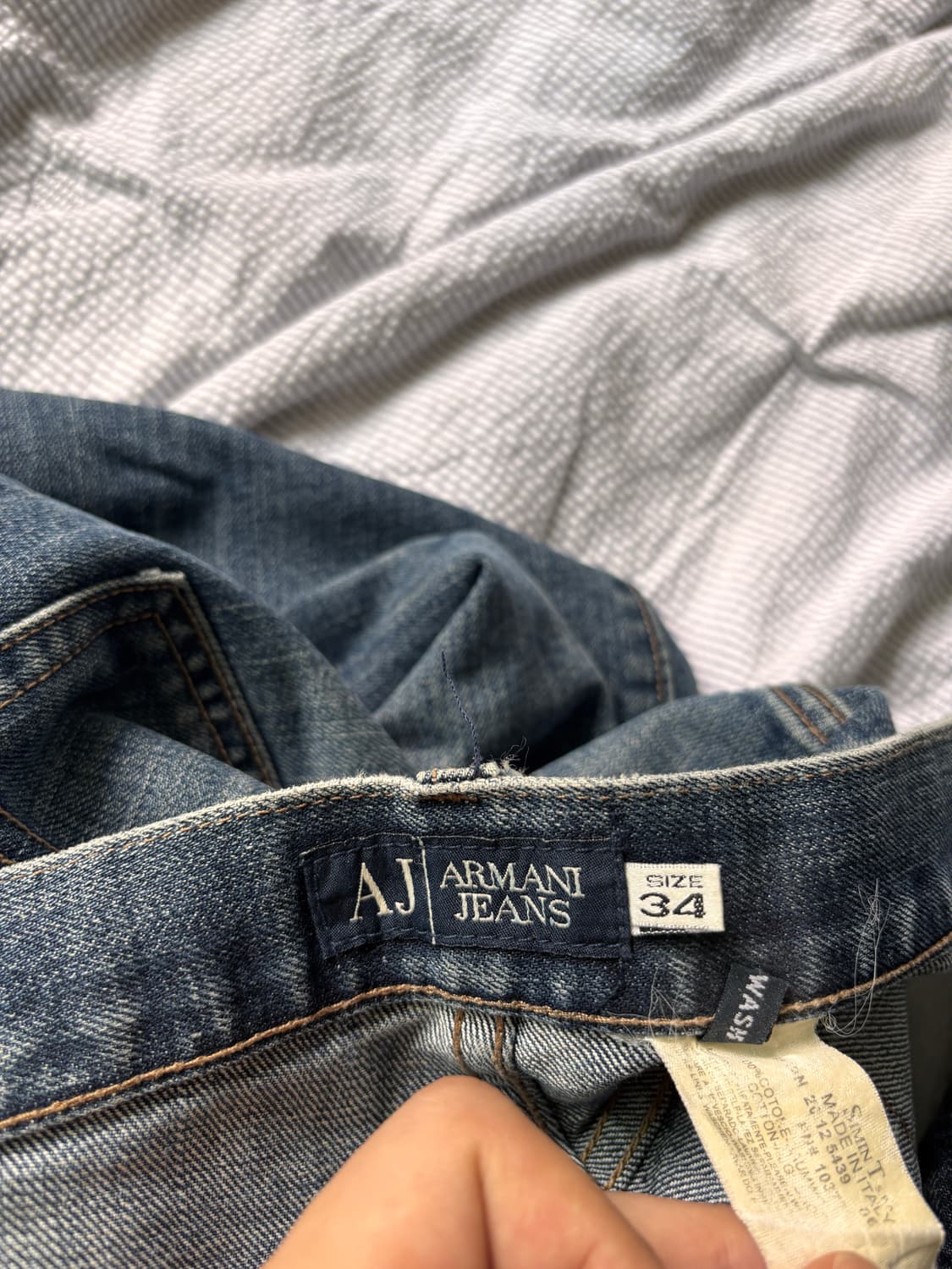 Made in Italy 빈티지,단종된 Armani Jeans 리얼페이딩 상품이미지6