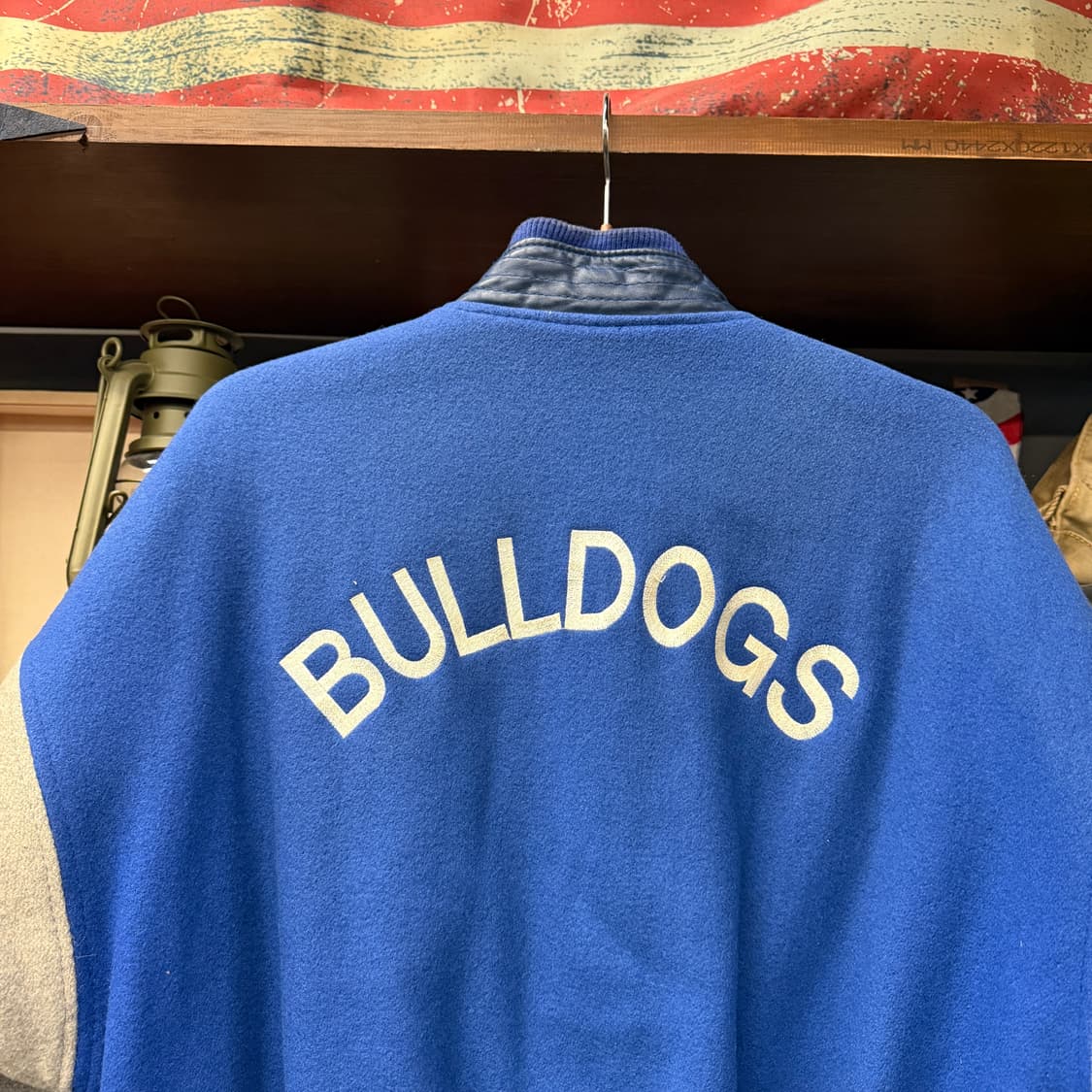 80~90s 캐나다 스포츠웨어 레더 트림 울바시티 자켓 N853   상품이미지10