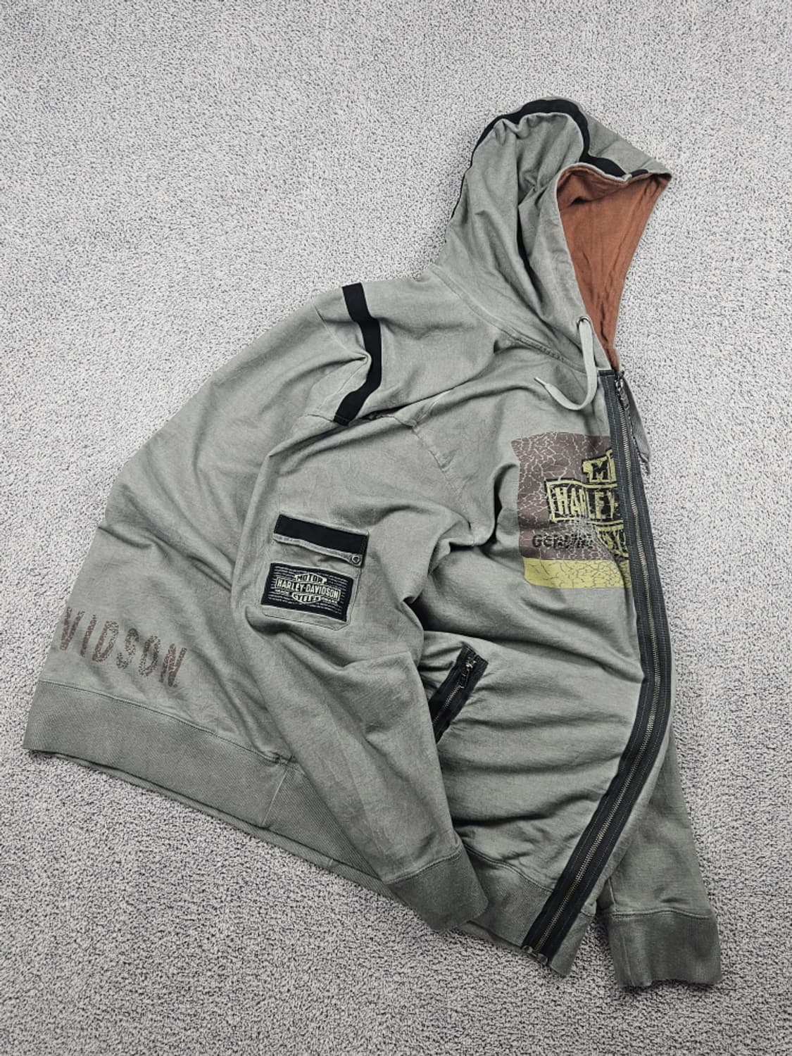 할리데이비슨 포켓 유틸리티 스웻 후드집업 ( 2XL ) / 10244 상품이미지4