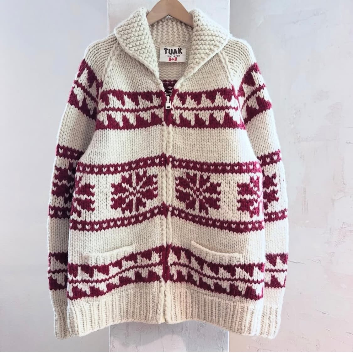 90's TUAK Handmade Cowichan sweater 상품이미지2