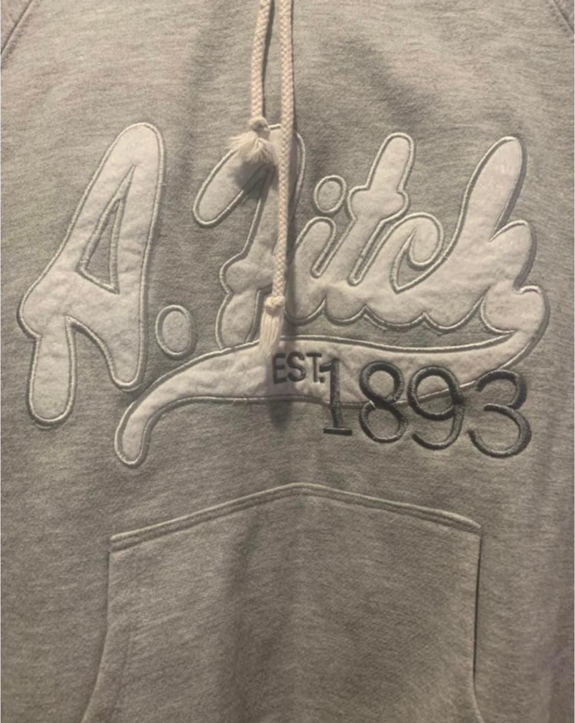 [L] 아메리칸아웃피터스 그레이 기모 후드 상품이미지2