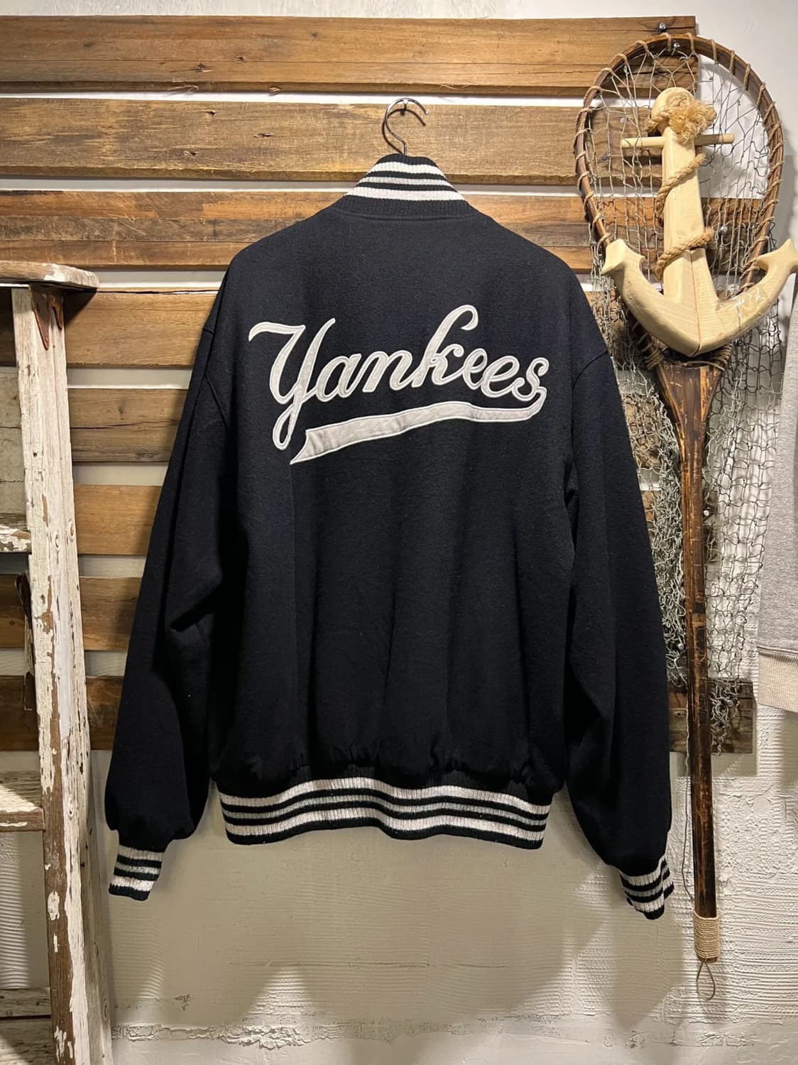 [XL]JH 디자인 MLB USA 뉴욕 양키스 리버시블 바시티 자켓 상품이미지1