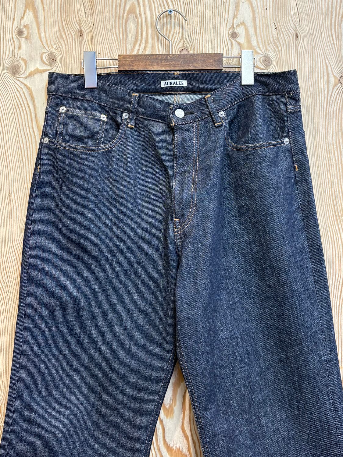 오라리 하드트위스트 와이드 데님팬츠 상품이미지2