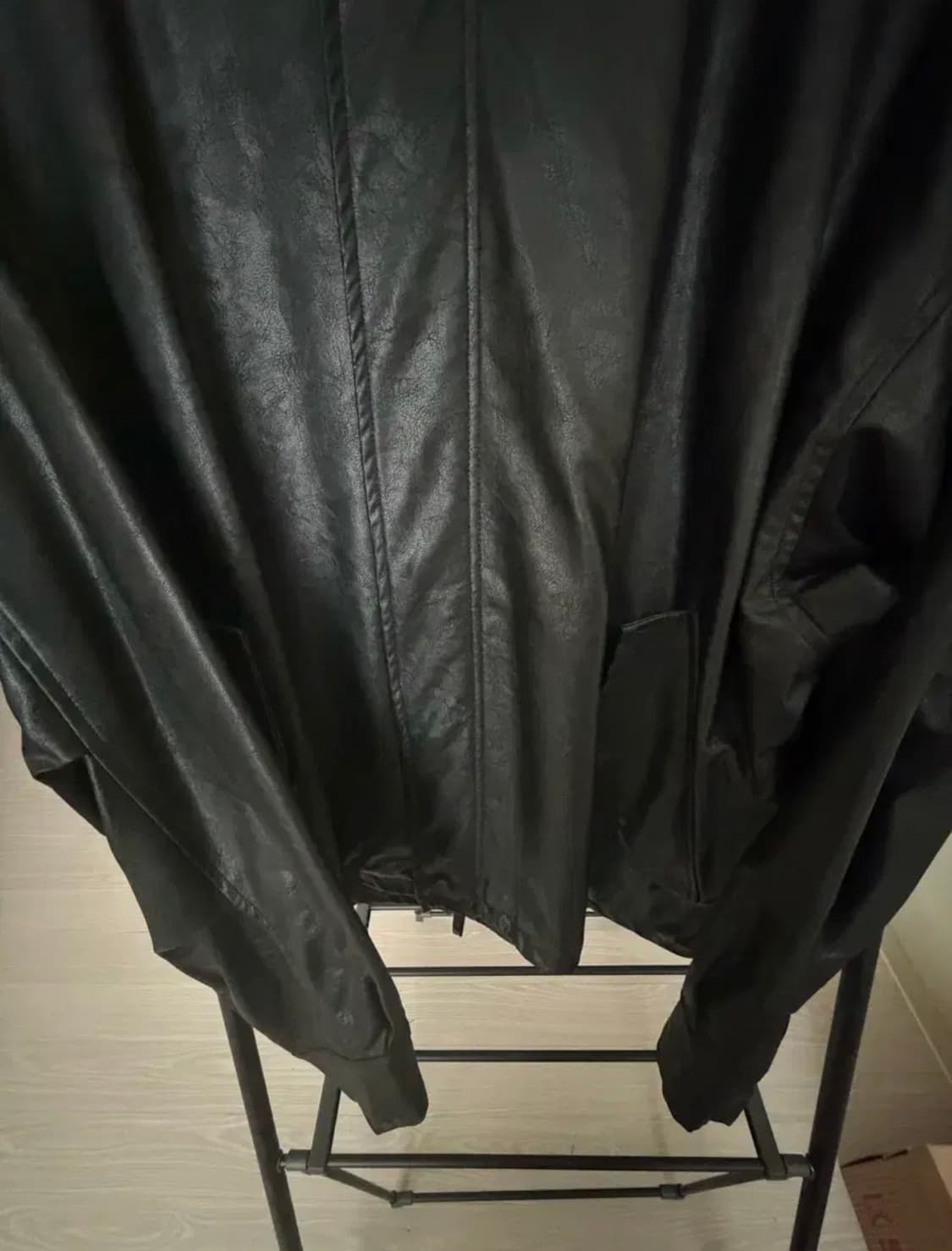 페이크레더 오버핏 자켓 상품이미지3