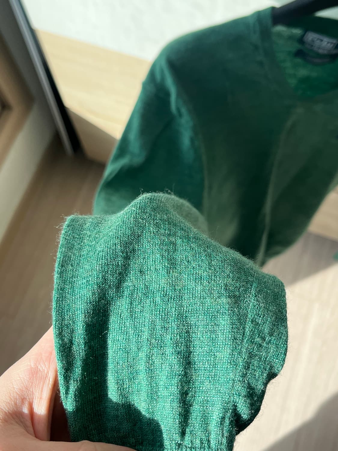 폴로 메리노울 브이넥 니트 빈티지 상품이미지2