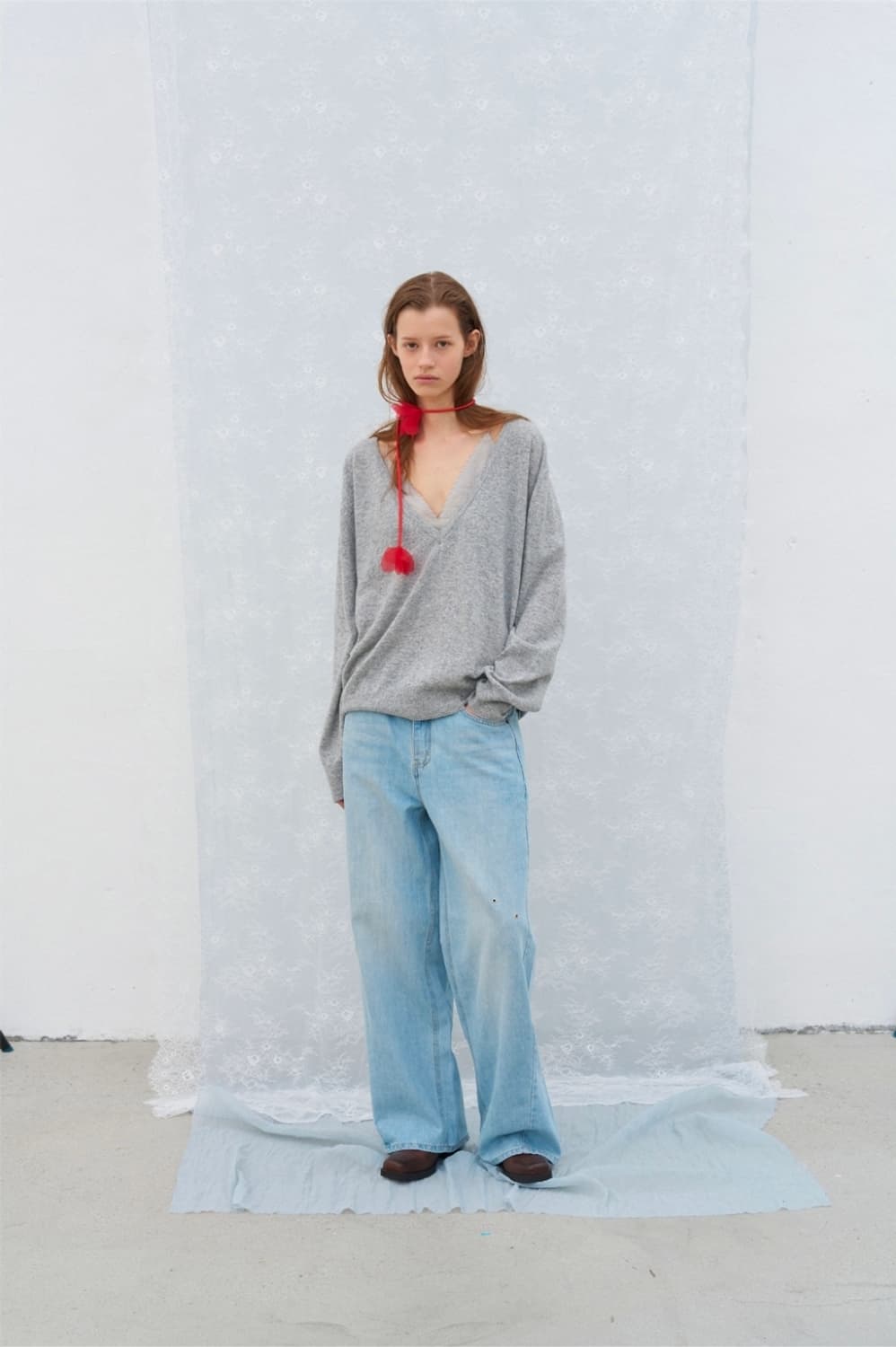 포에토 니트 Serena deep v-neck knit 상품이미지2