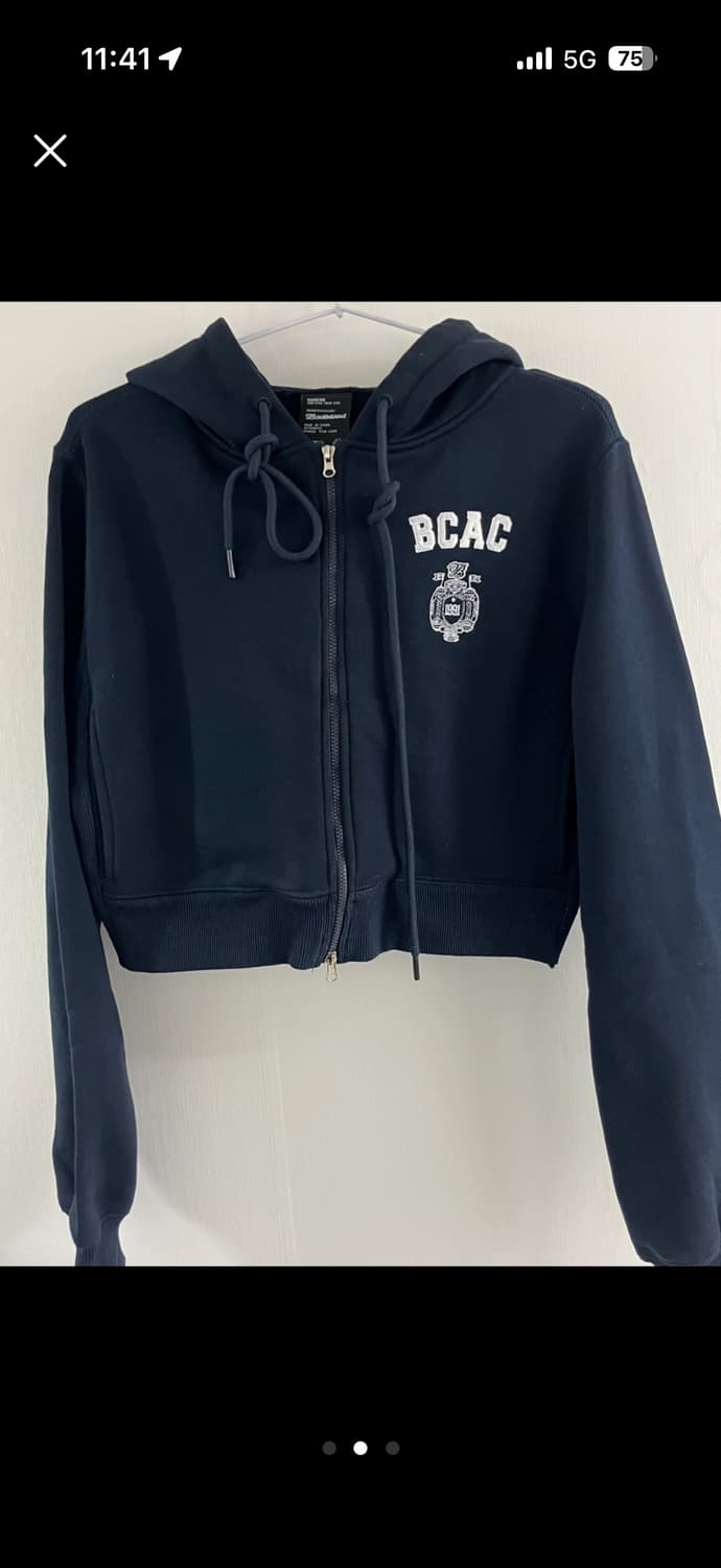 배드블러드 크롭 후드집업 상품이미지1