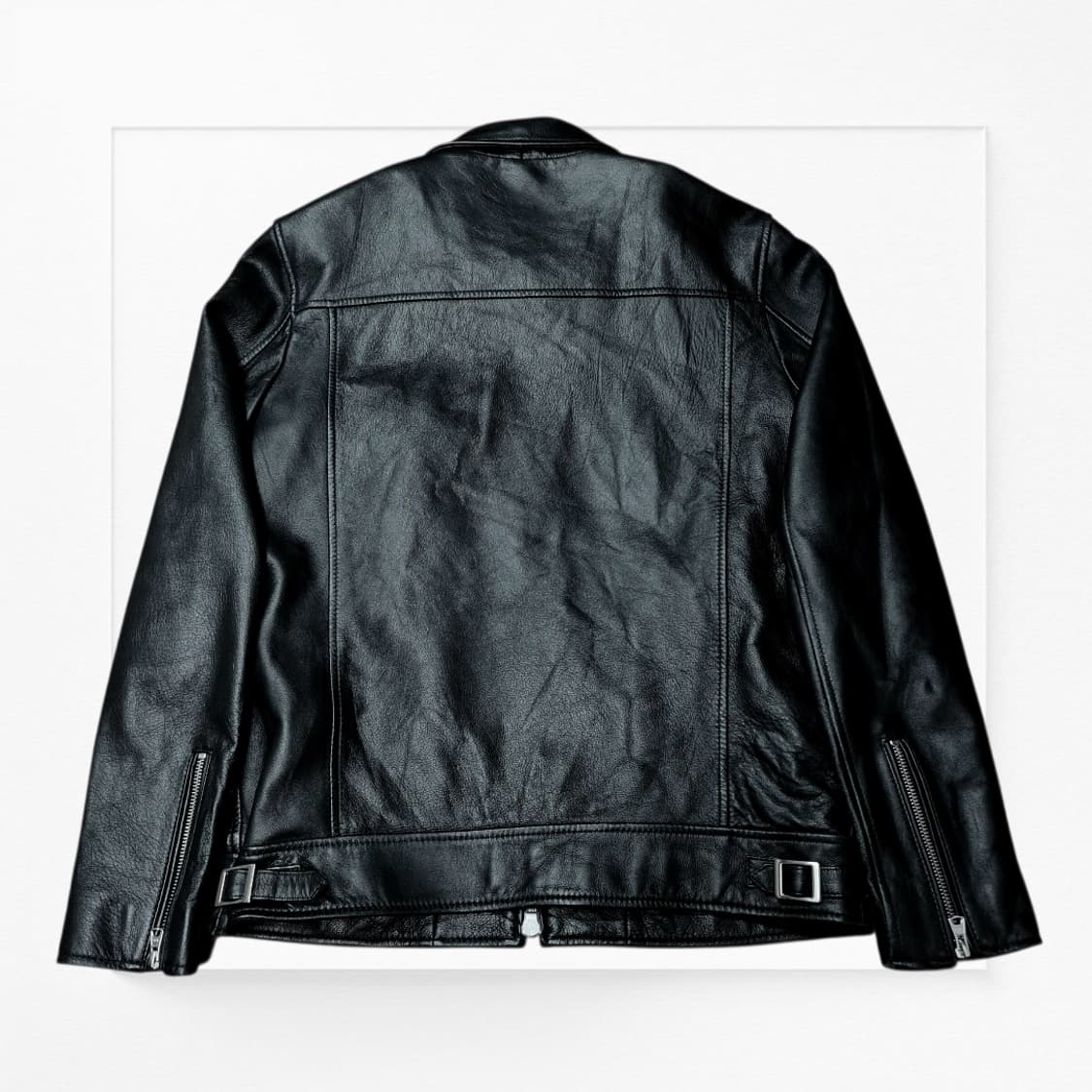 [베스트 상품🔥] 커버낫 블랙 투웨이 레더자켓 상품이미지2