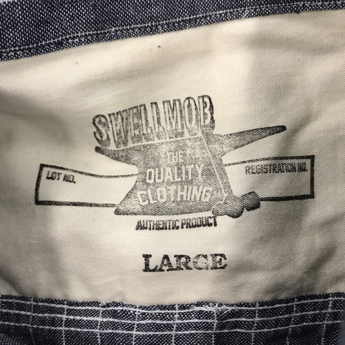 스웰맙 SWELLMOB 샴브레이 셔츠 [L] 상품이미지5