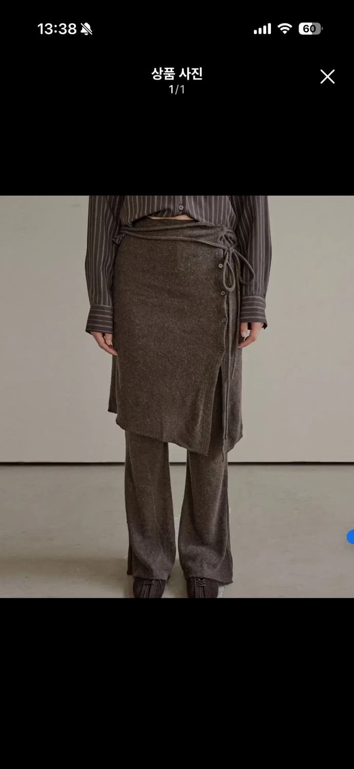 아우로 울 랩 팬츠 OURO wool wrap pants 상품이미지1