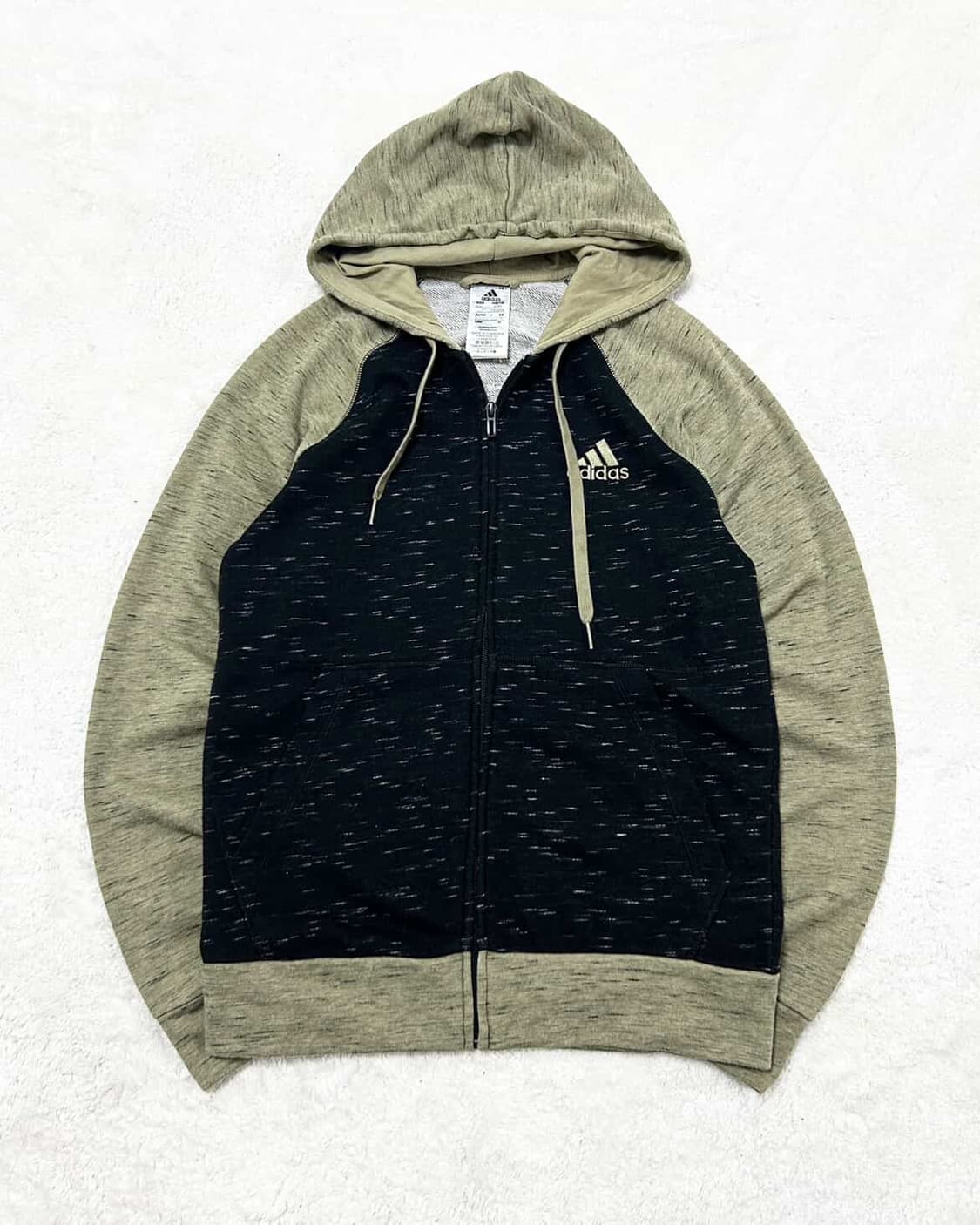 아디다스 카키배색 후드집업 상품이미지5