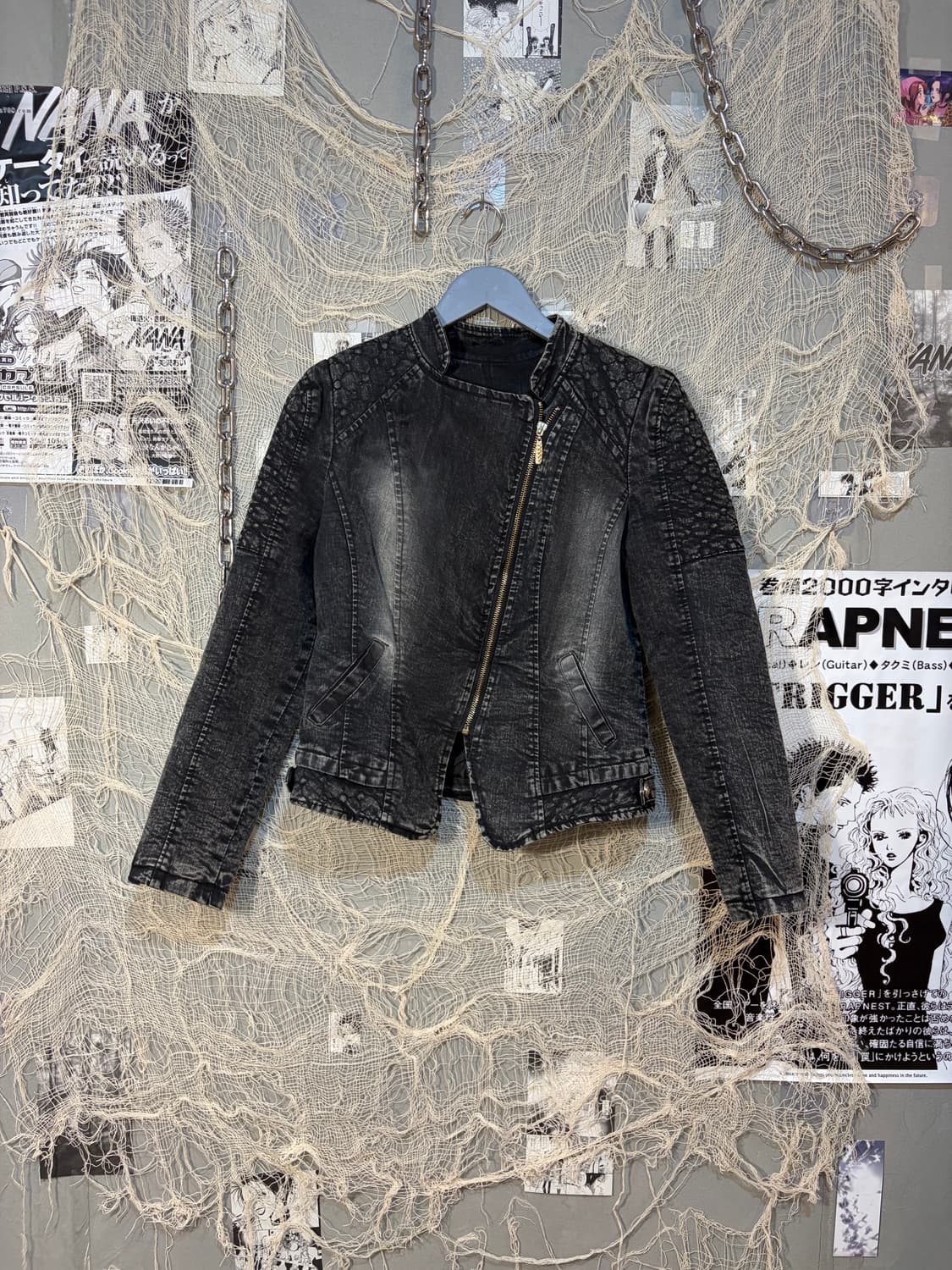 Gothic back cubic cross side slit jacket 상품이미지8