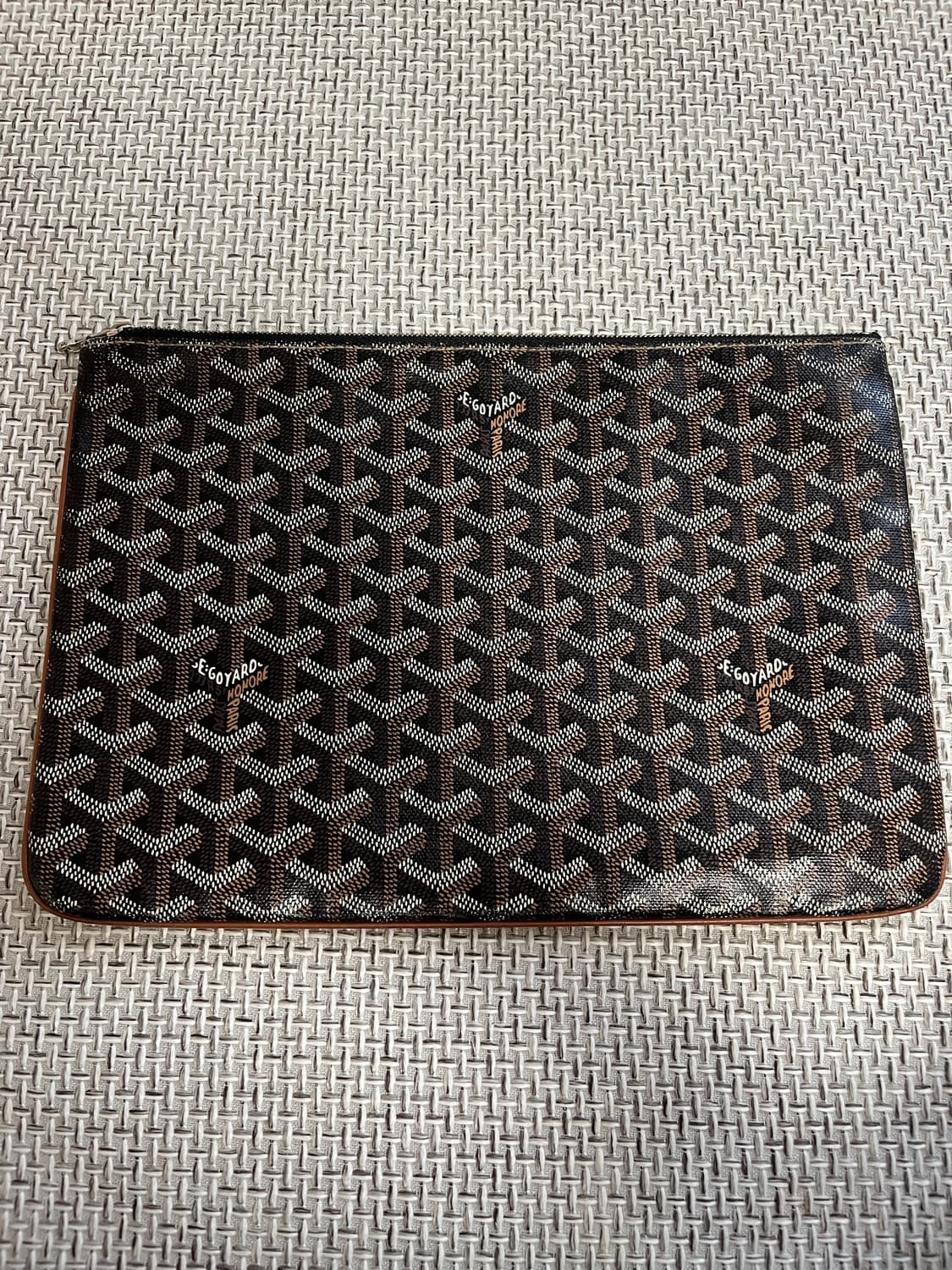 급처 백화점판 고야드 mm 블랙 클러치백 상품이미지3