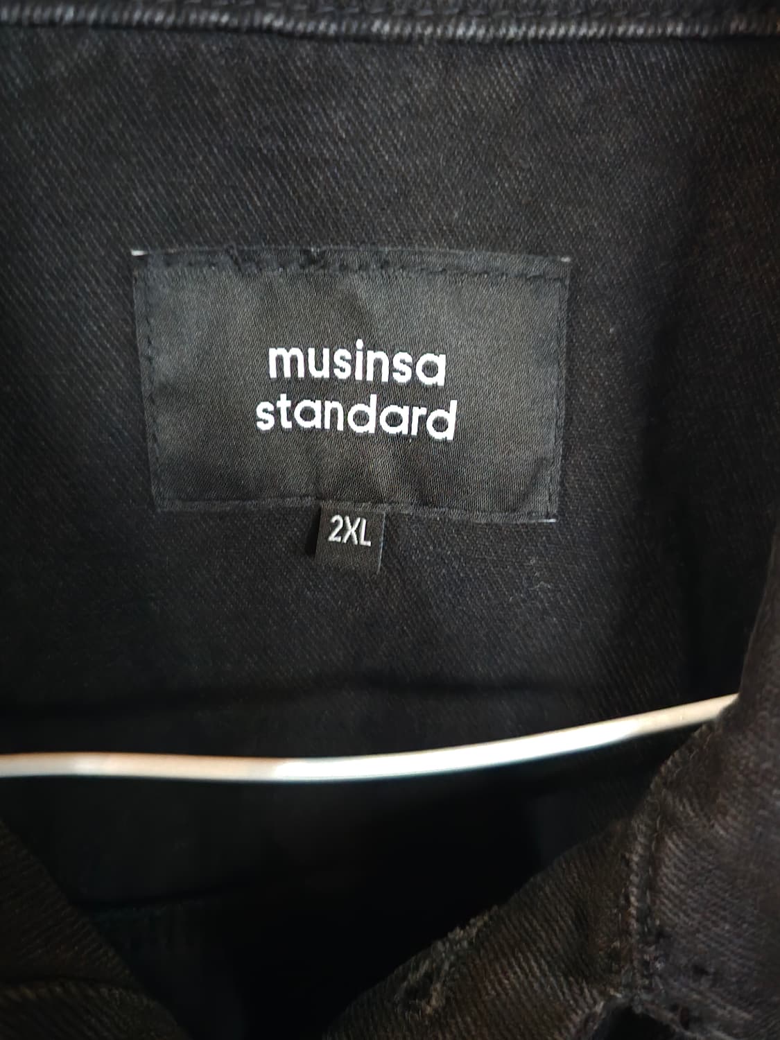 무신사 스탠다드 블랙 데님 오버핏자켓 상품이미지4