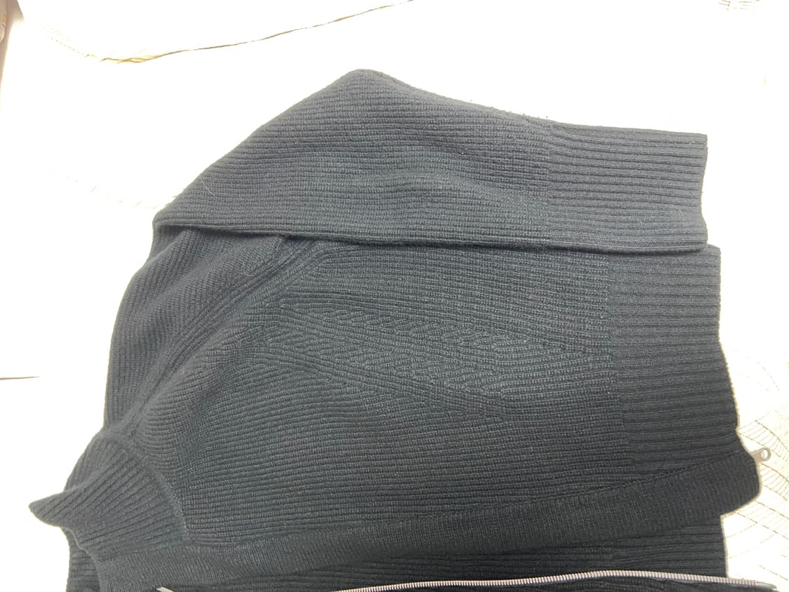 토니웩 울 다이애그널 지퍼 스웨터 블랙 XL 상품이미지6