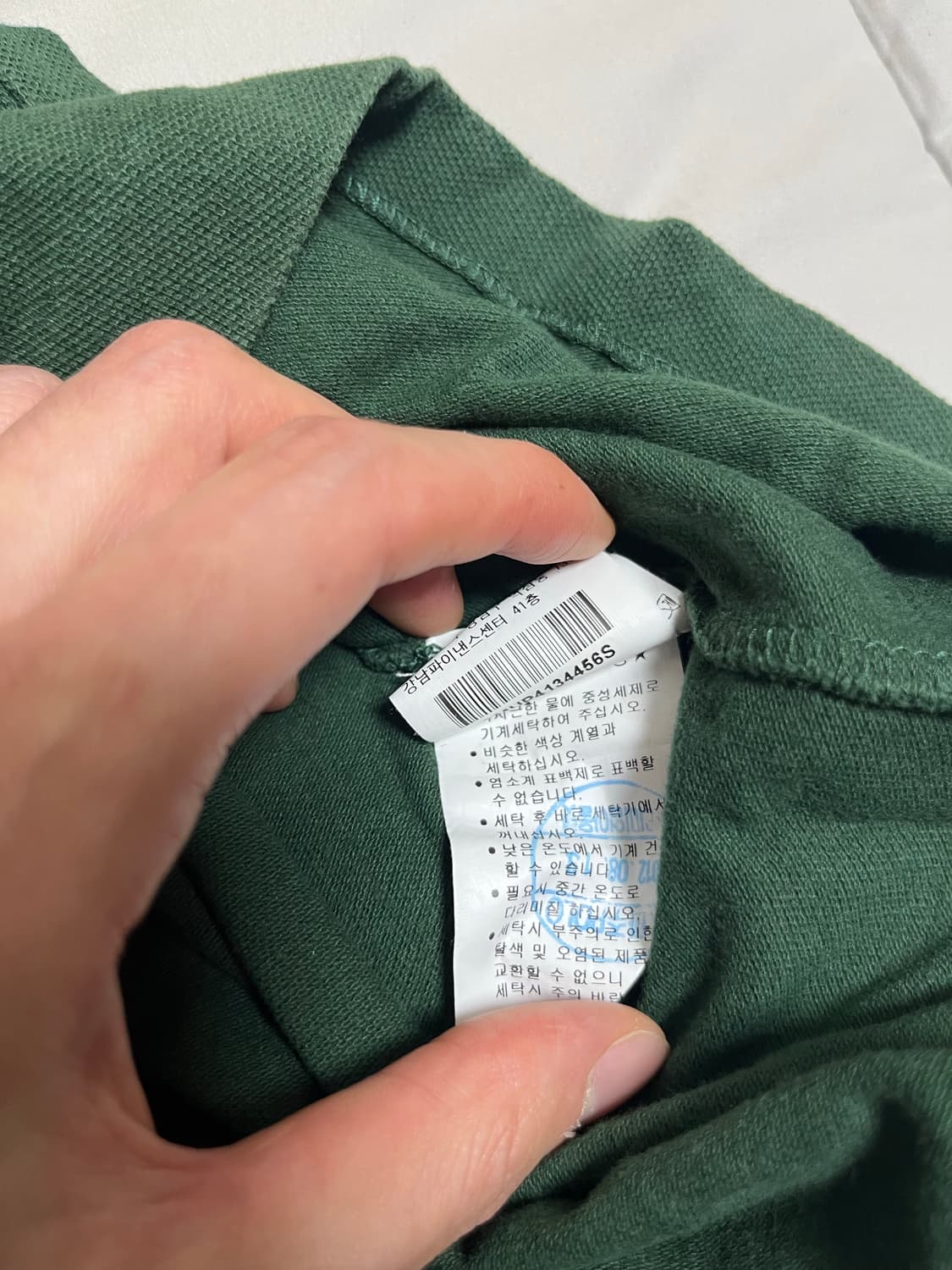 폴로 랄프로렌 빅포니 카키색 커스텀핏 반팔 카라티 S 상품이미지4