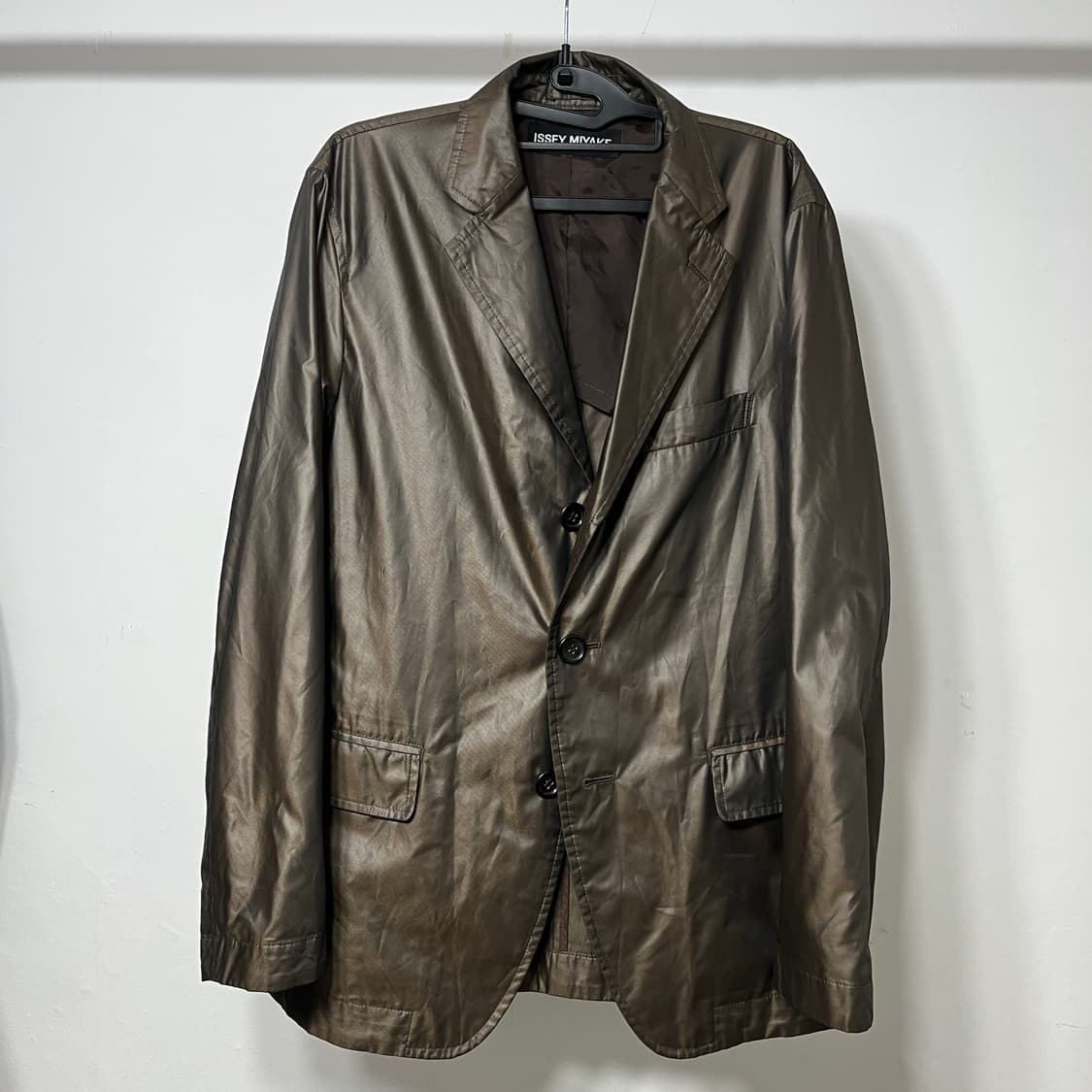 이세이 미야케 3버튼 나일론 재킷 브라운 상품이미지1