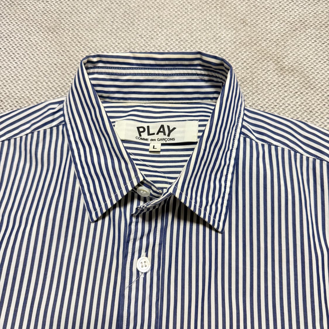 꼼데가르송 블랙와팬 스트라이프 셔츠 (국내탭) 상품이미지2