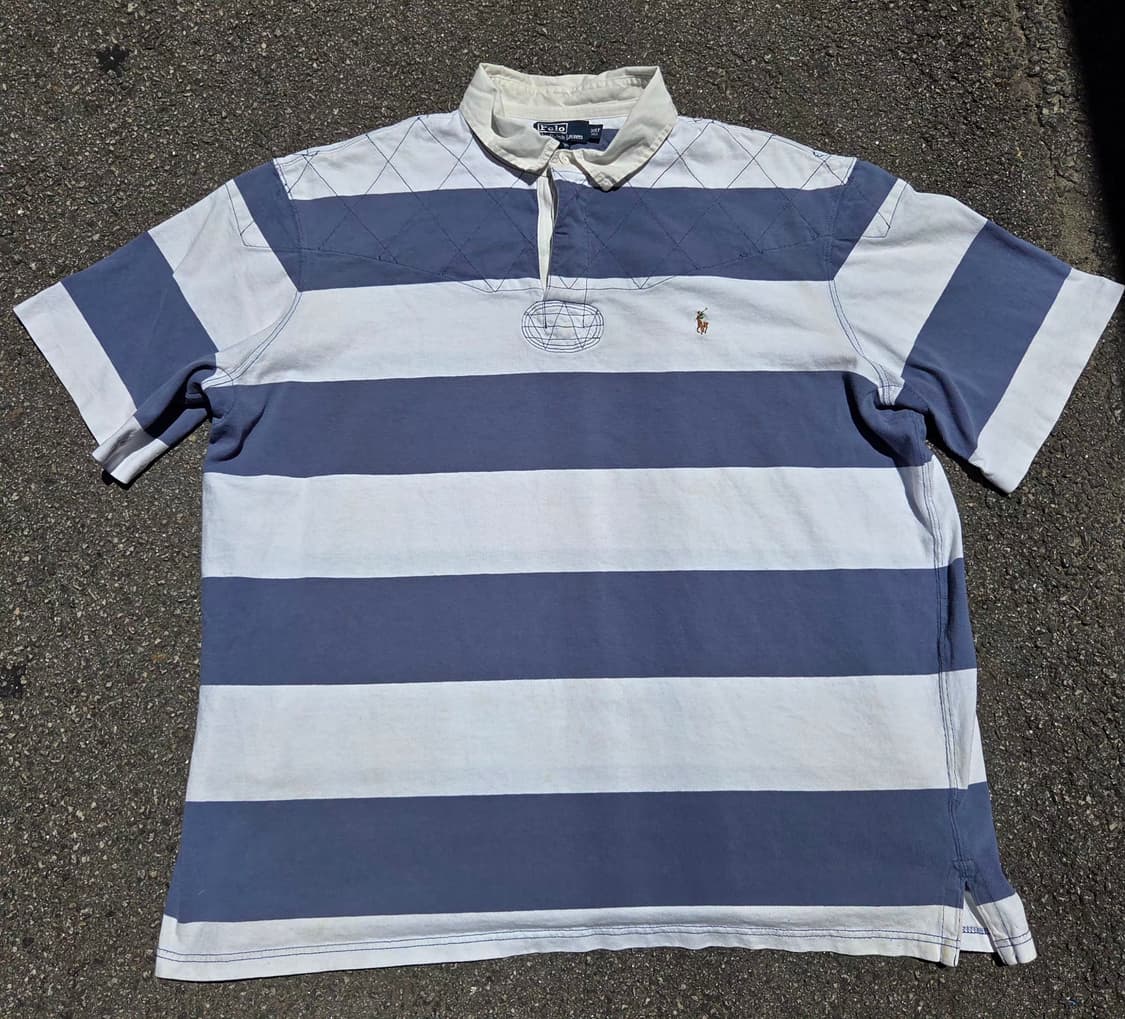 Polo 스트라이프 럭비 반팔티 상품이미지1