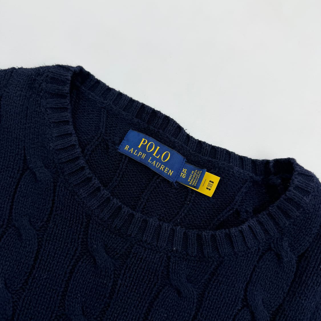 폴로 랄프로렌 케이블 니트 qr정품 상품이미지5