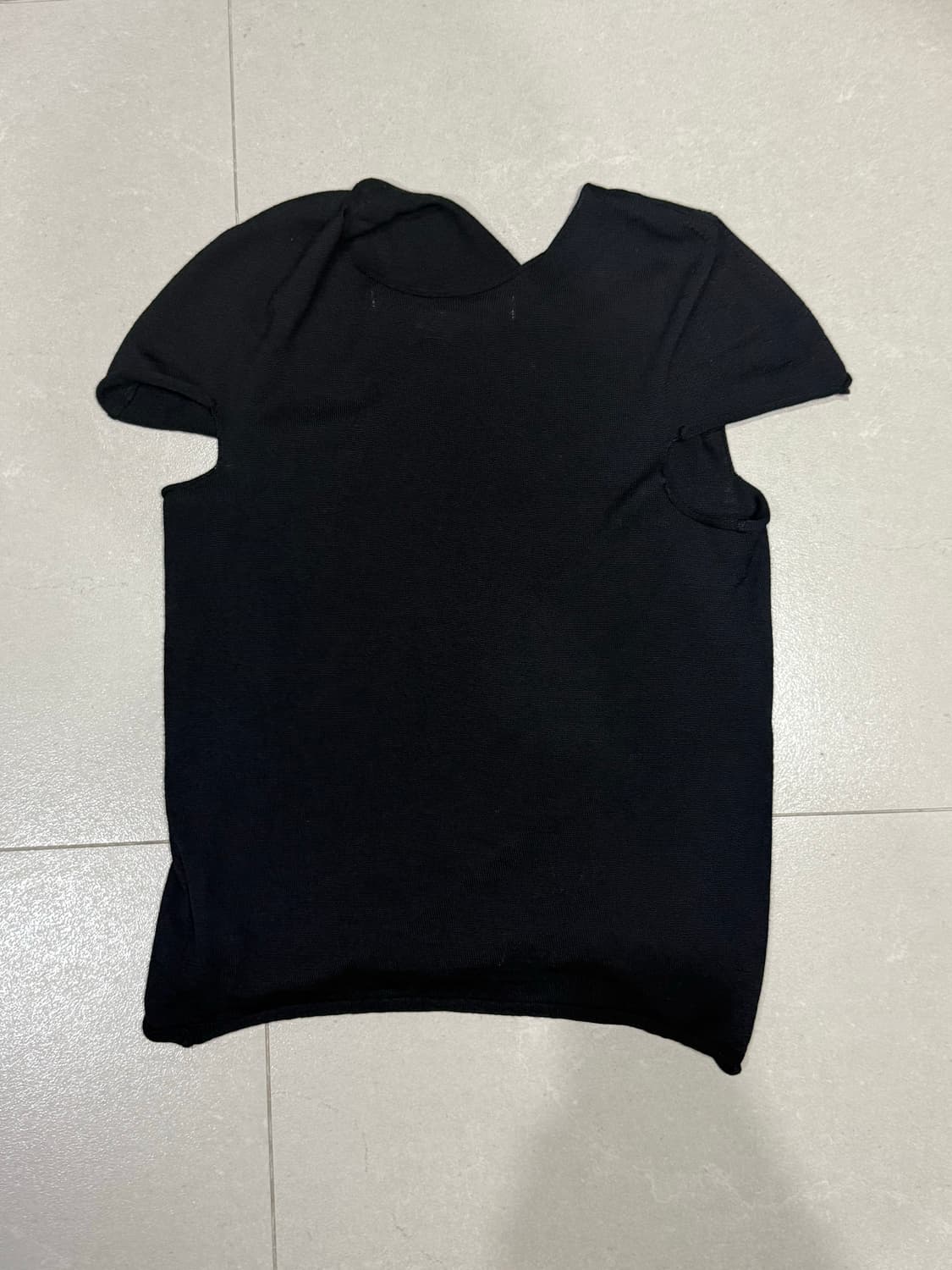 2013 꼼데가르송 울 해체주의 니트 반팔 티셔츠 상품이미지2