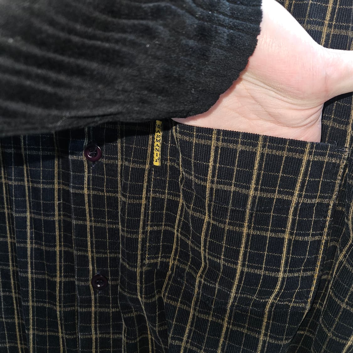 90s armani jeans 체크 셔츠 상품이미지3