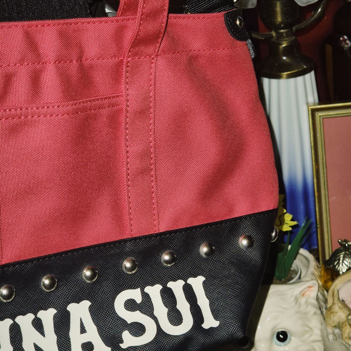 05s 안나수이 레터링 핑크 스터드 3way 백 상품이미지8