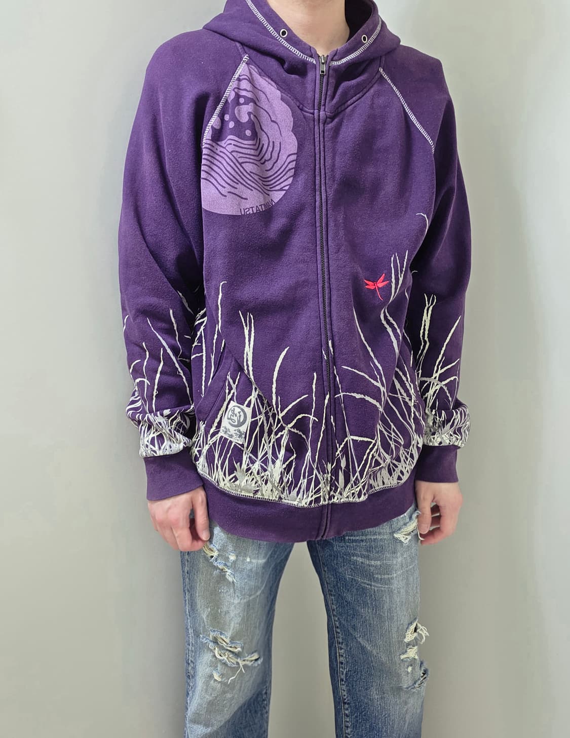 NAMITATSU 퍼플 집업 후드 재킷 상품이미지3