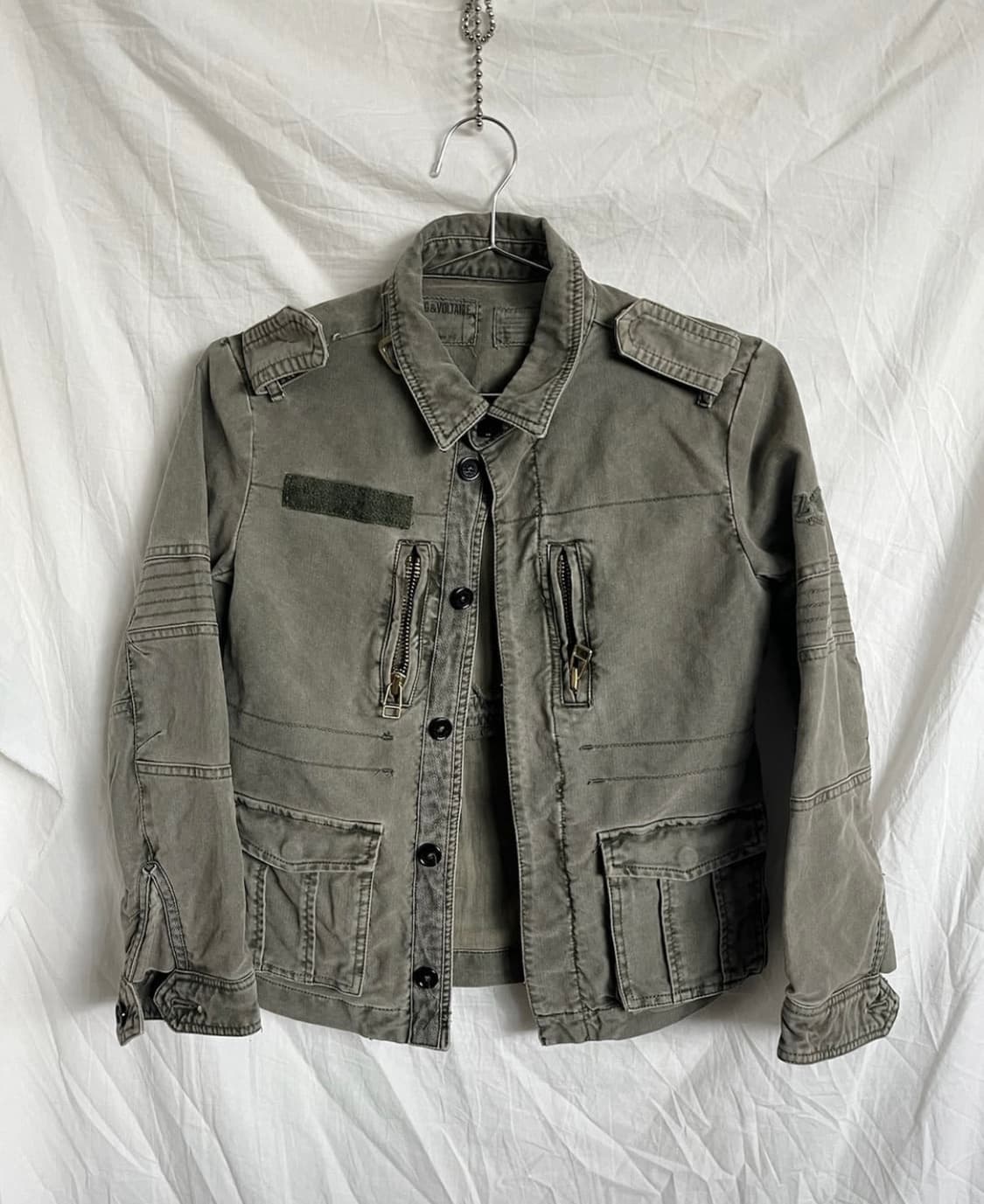 [Zadig & Voltaire] 크롭컷 밀리터리 야상자켓 상품이미지1