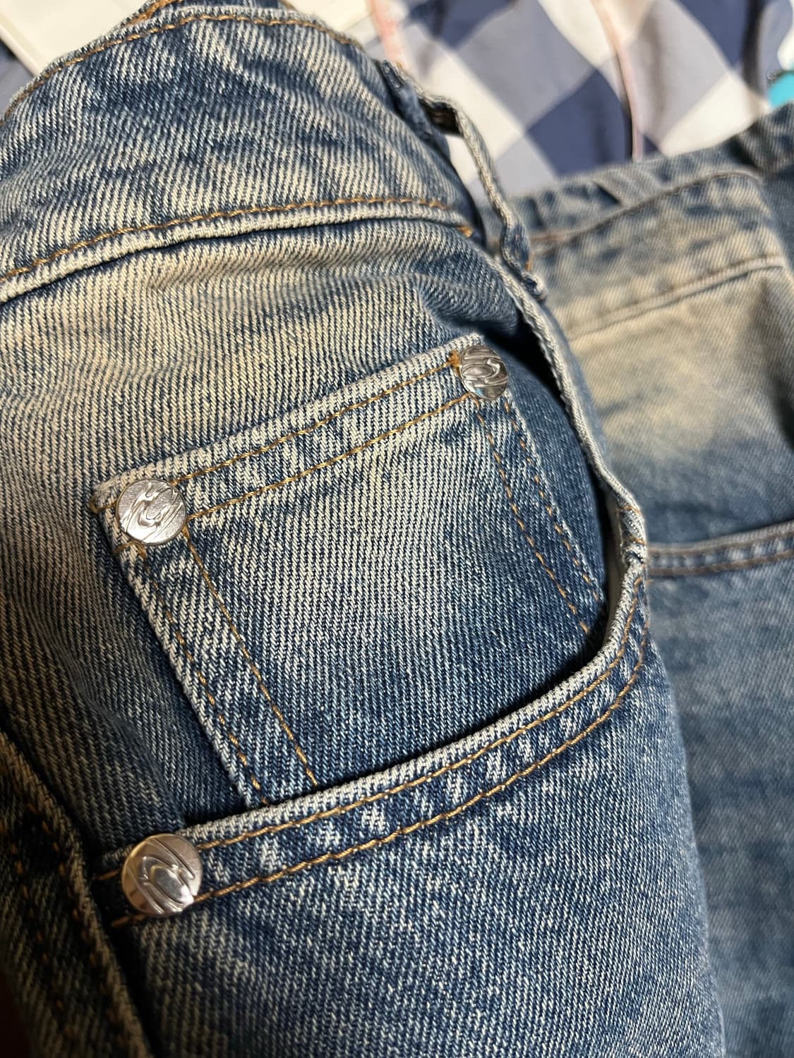 트래블 와이드 워싱 데님팬츠 32 상품이미지8